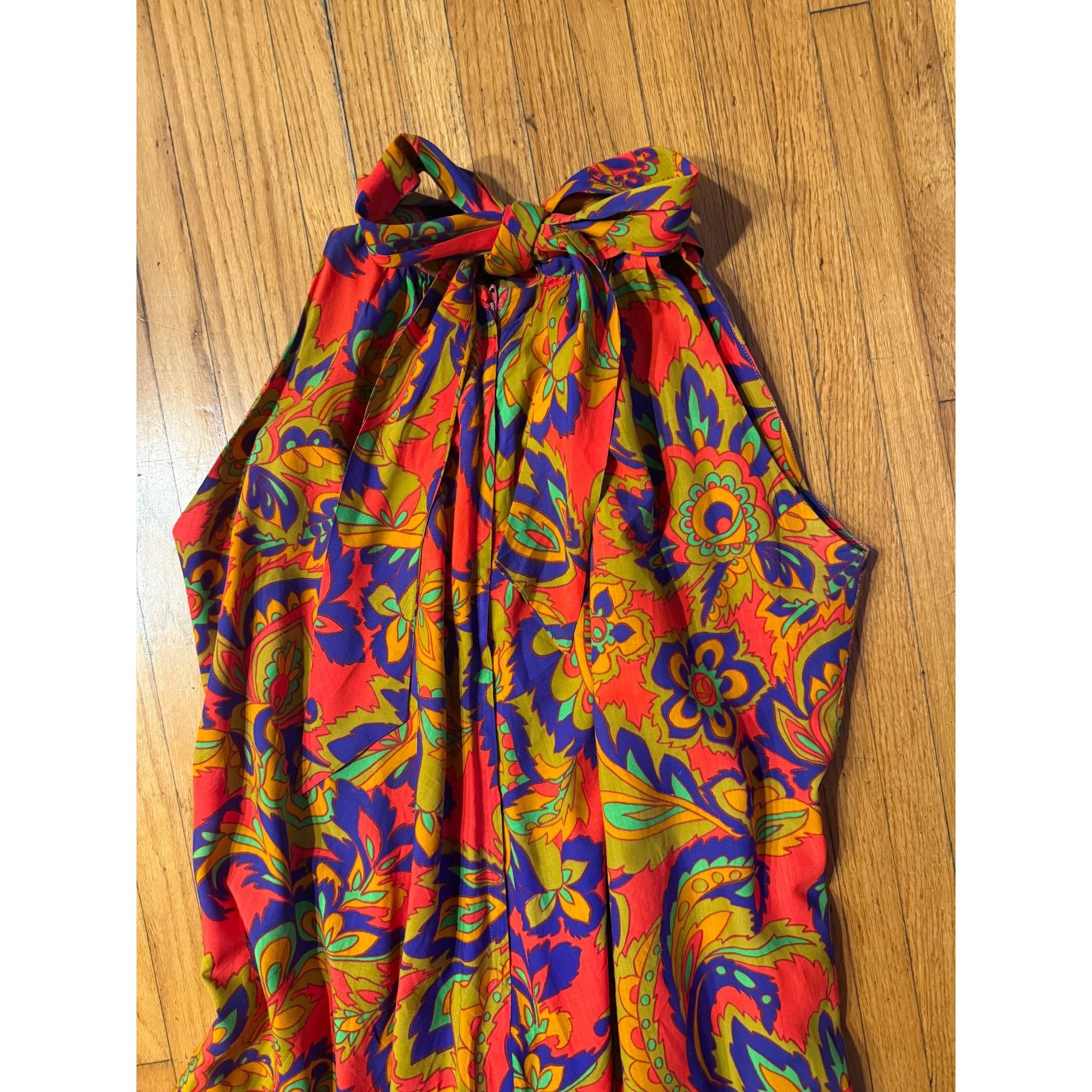 Other Vintage Hawaiian Casuals by Stan Hicks Maxi Dress – Mock Nec Size L / US 10 / IT 46 - 4 Thumbnail