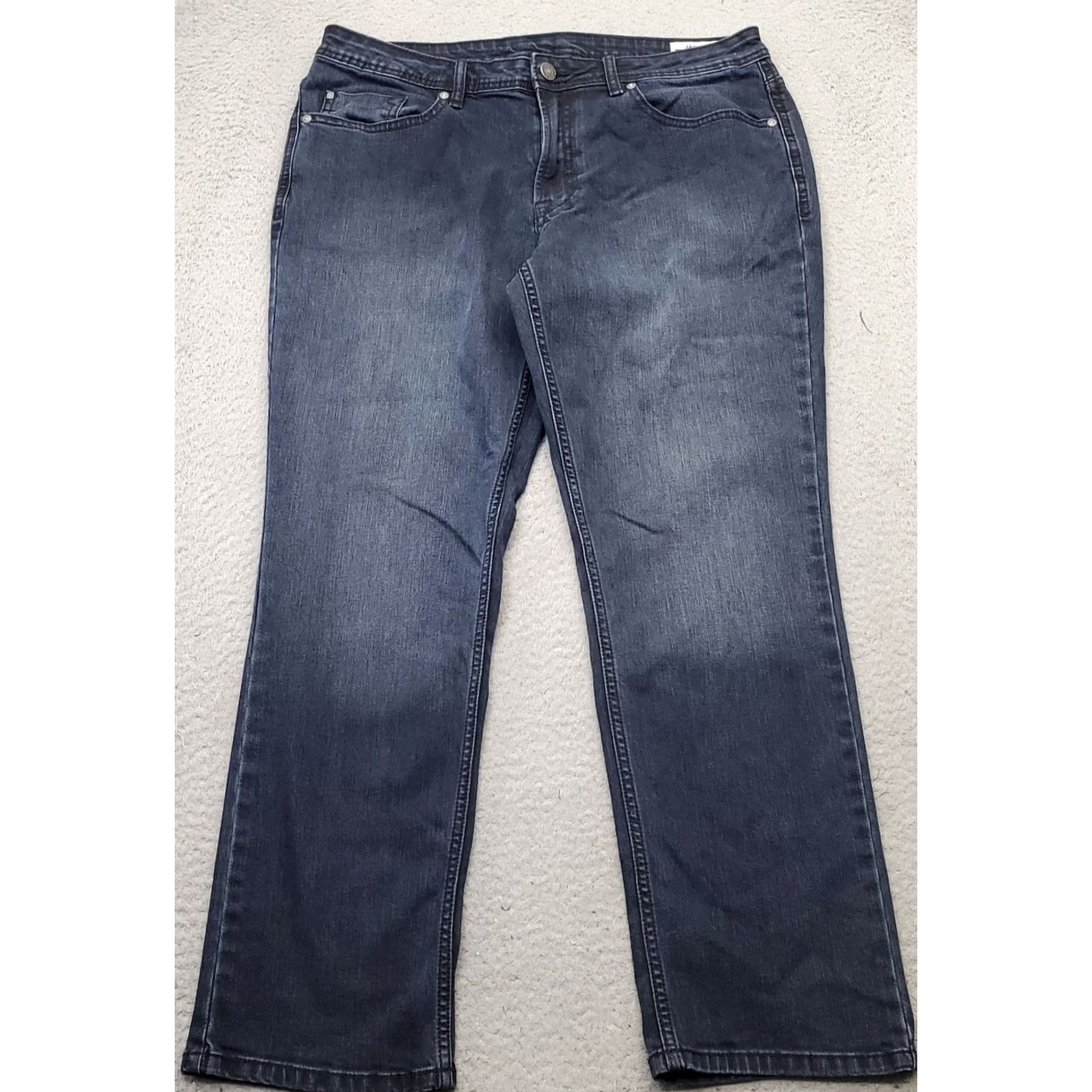 Buffalo David Bitton Buffalo Mens Jeans 34x30 Blue Denim Dark Wash Buffalo David Bitton Jackson Slim Straight Jeans Mens 34x30 Blue Denim Dark Wash Size US 34 / EU 50 - 2 Thumbnail