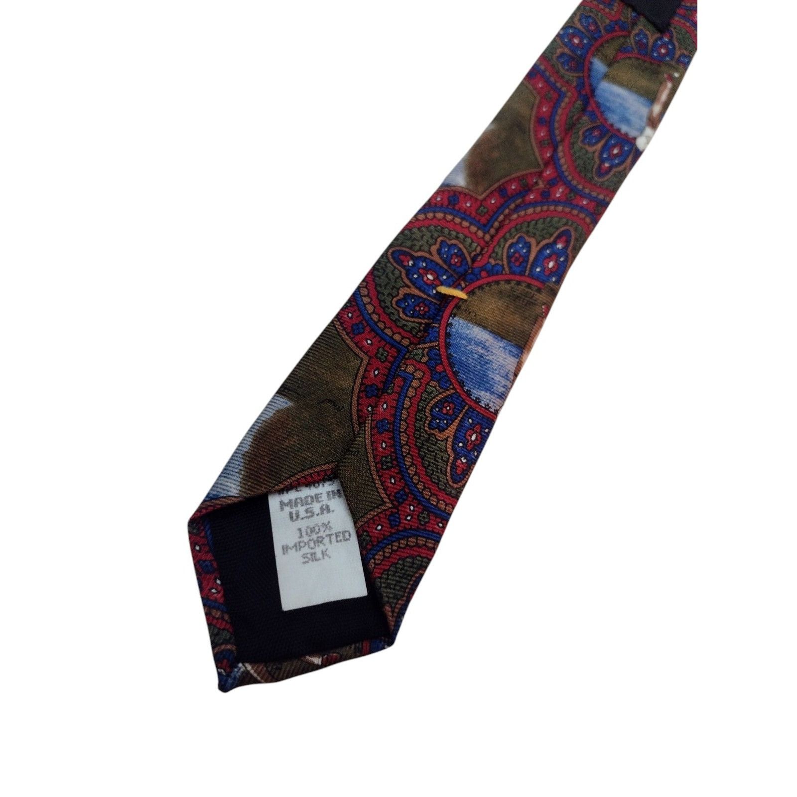 Vintage Spencer & Lowe Silk Golf Necktie Vintage USA Business Preppy Size ONE SIZE - 4 Thumbnail