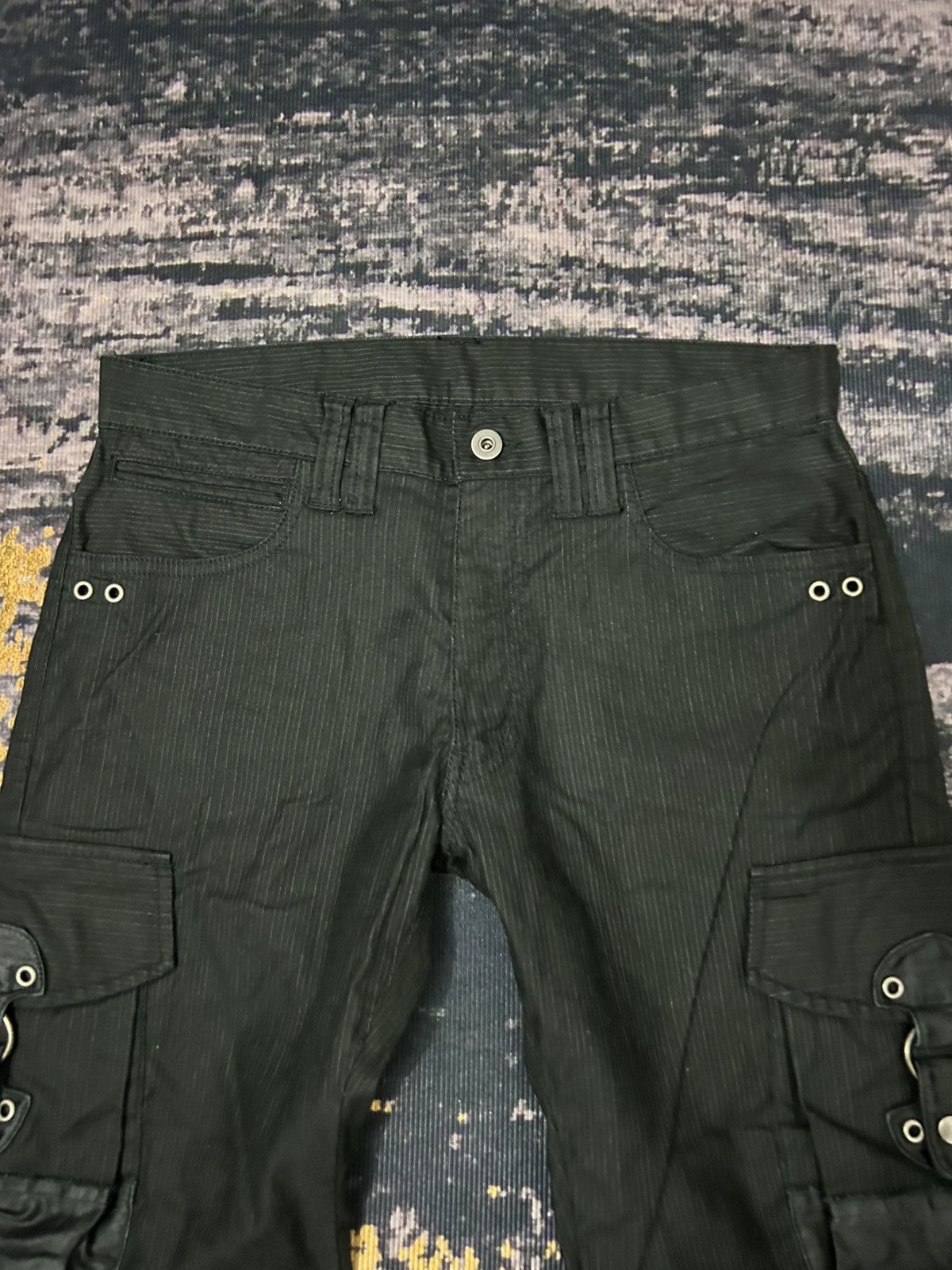Beauty Beast Edge Rupert Difference Cargo Herringbone Flare Pants Size US 31 - 10 Thumbnail