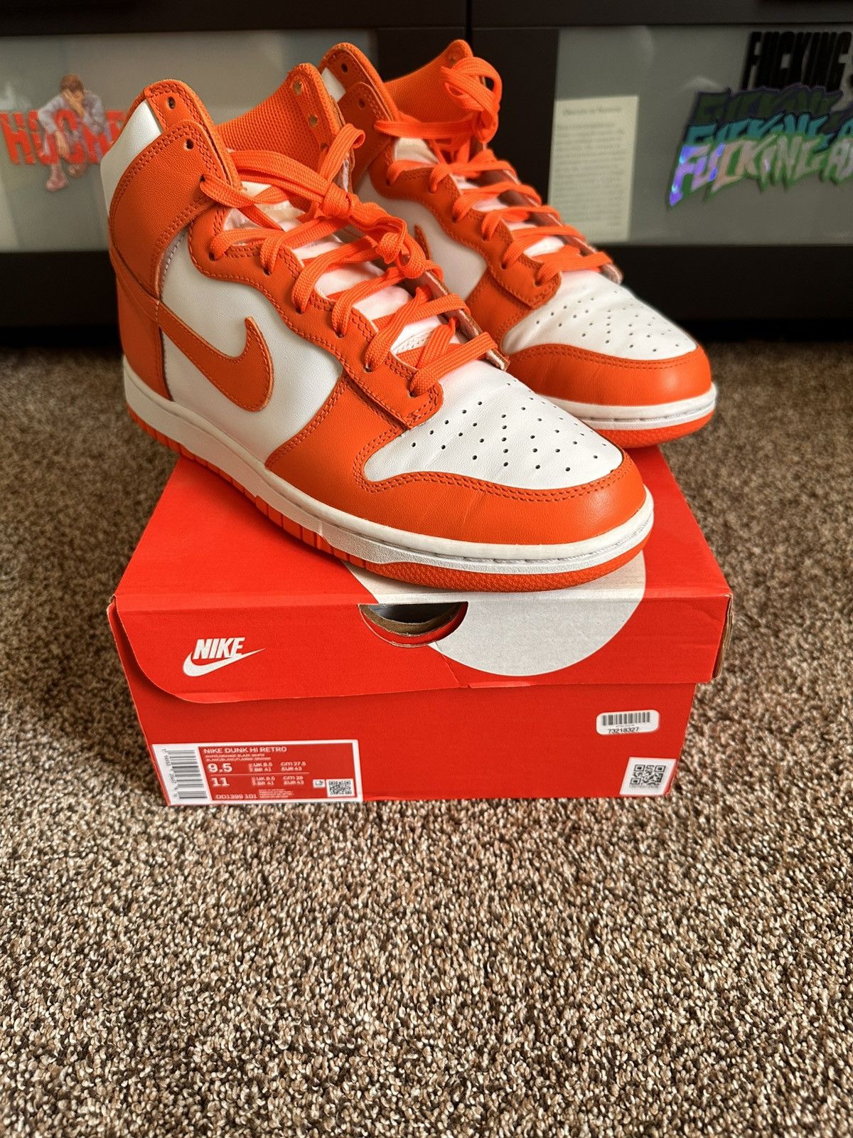 Nike Nike Retro Dunk Hi Syracuse Size US 9.5 / EU 42-43 - 2 Thumbnail