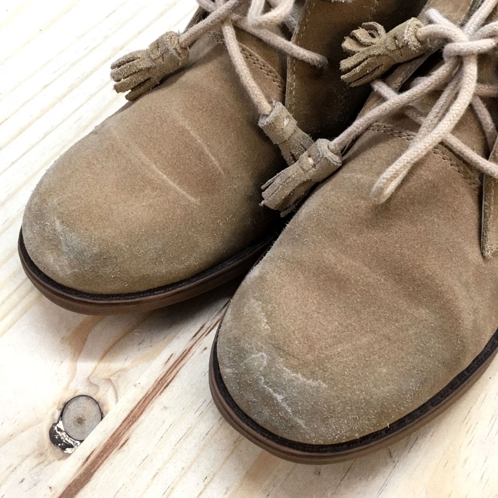 Hush Puppies Hush Puppies Moyen Tassels Ankle Boots Womens 6.5 Brown Leather Lace Up Casual Bootie Size US 7 / IT 37 - 5 Thumbnail