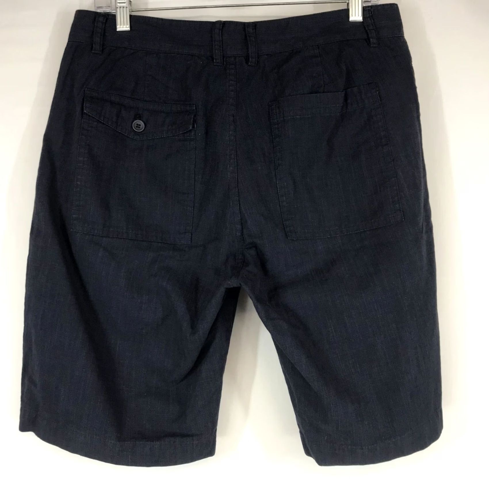 Vintage BRIDGE & BURN CASUAL COTTON BLEND NAVY SUMMER SHORTS 33 MEN'S Size US 33 - 4 Thumbnail