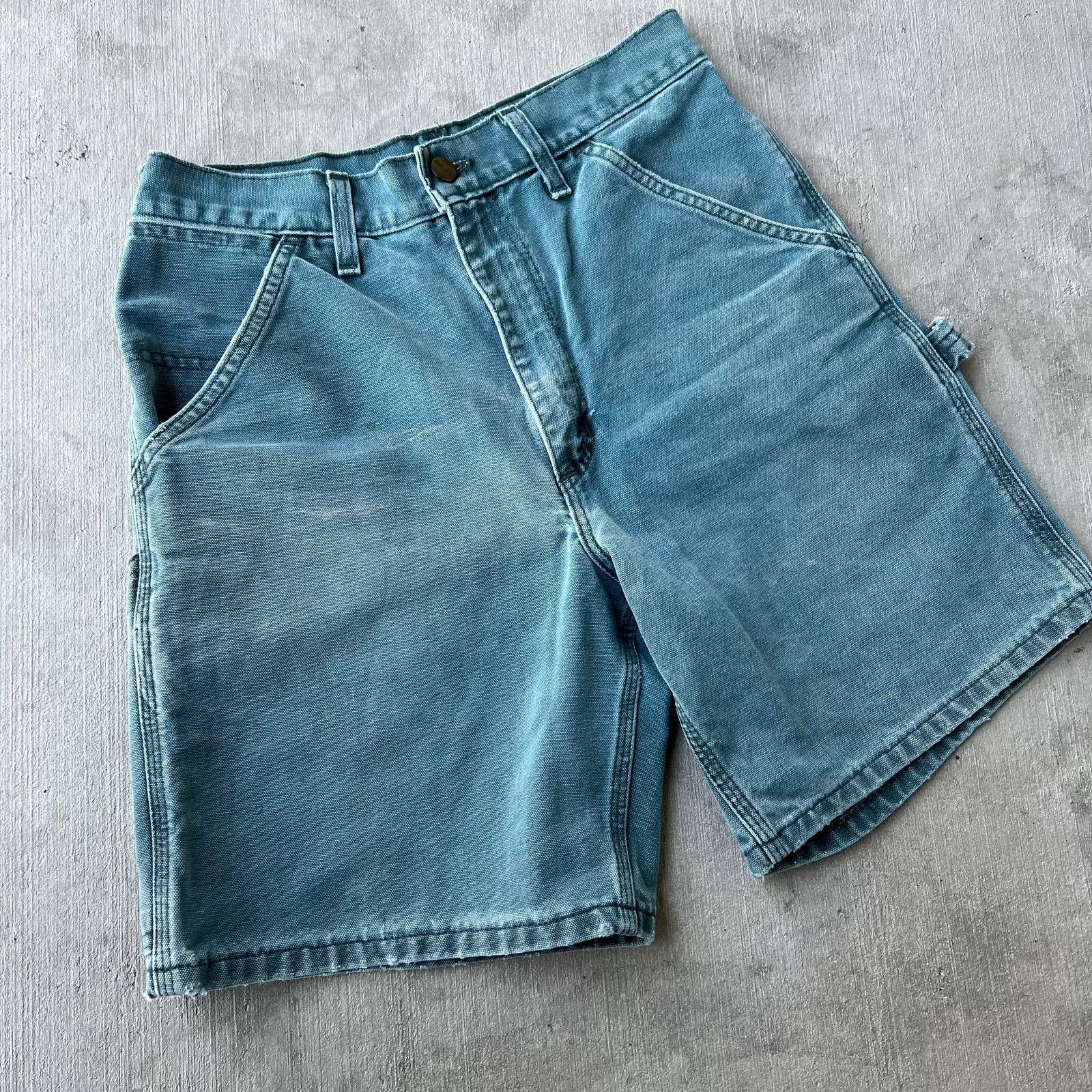 Carhartt × Vintage Vintage Carhartt HTG green work wear shorts Size US 29 - 3 Thumbnail