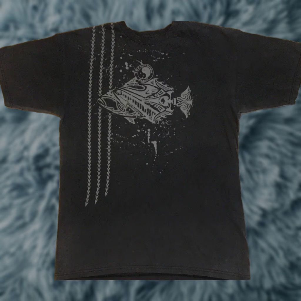 Quiksilver Vtg T&C Surf Designs Faded Shirt M Tribal Hawaii Skate Gotcha OP Grunge 90s Y2K Size US M / EU 48-50 / 2 - 1 Thumbnail