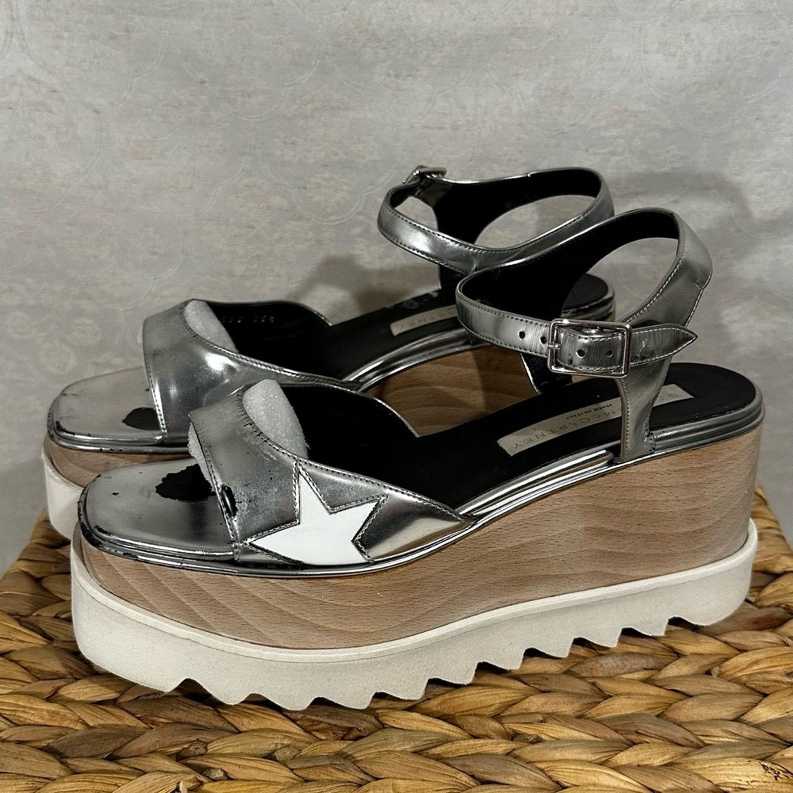 Stella McCartney Stella McCartney Elyse Star Platform Sandals Size 36.5 Size US 5.5 / IT 35.5 - 4 Thumbnail