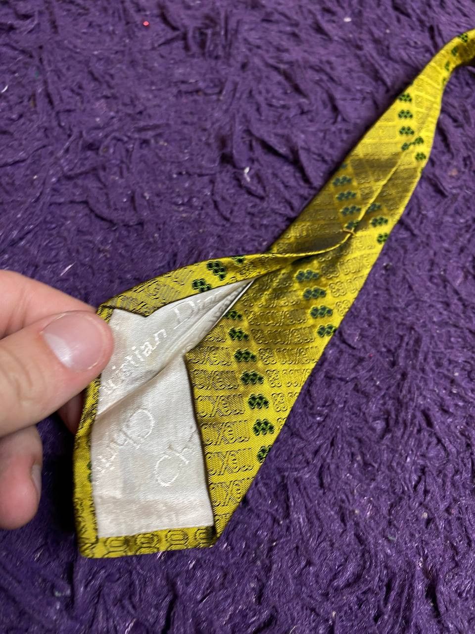 Christian Dior Monsieur Vintage Christian Dior Silk Tie, Size ONE SIZE - 7 Thumbnail