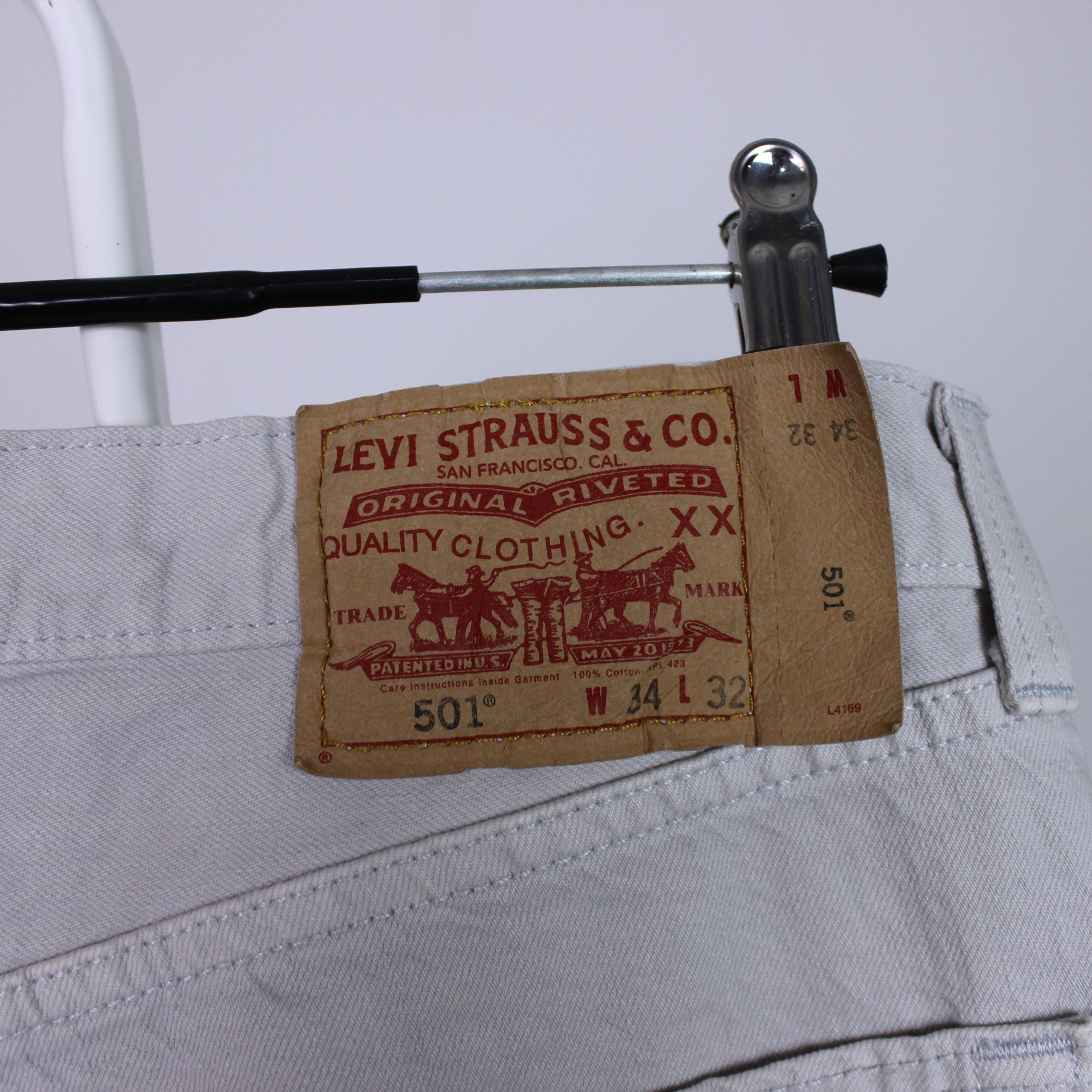 Levi's 501 levis denim jeans w34 L32 men pants Size US 34 / EU 50 - 5 Thumbnail