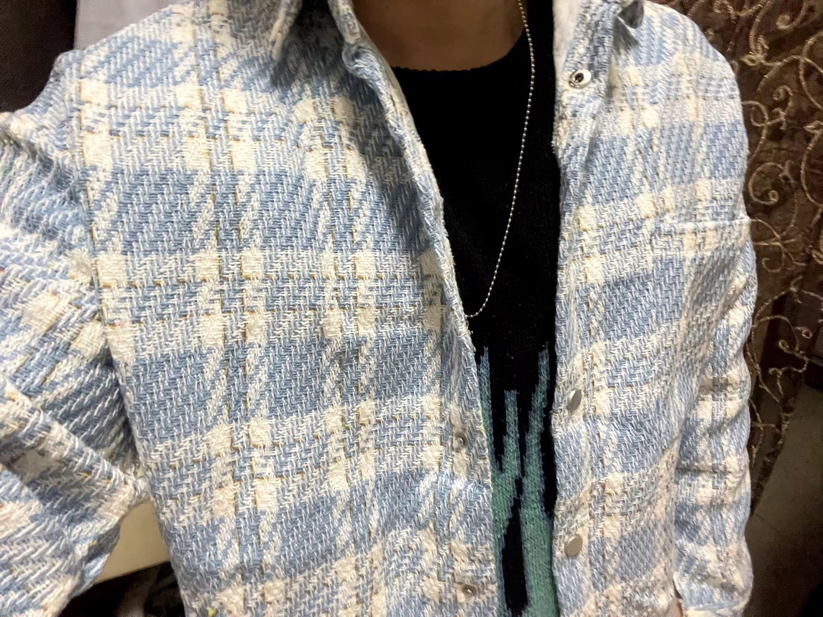 Japanese Brand Vintage Plaid Printed Long Sleeve Buttoned Size US XL / EU 56 / 4 - 4 Thumbnail