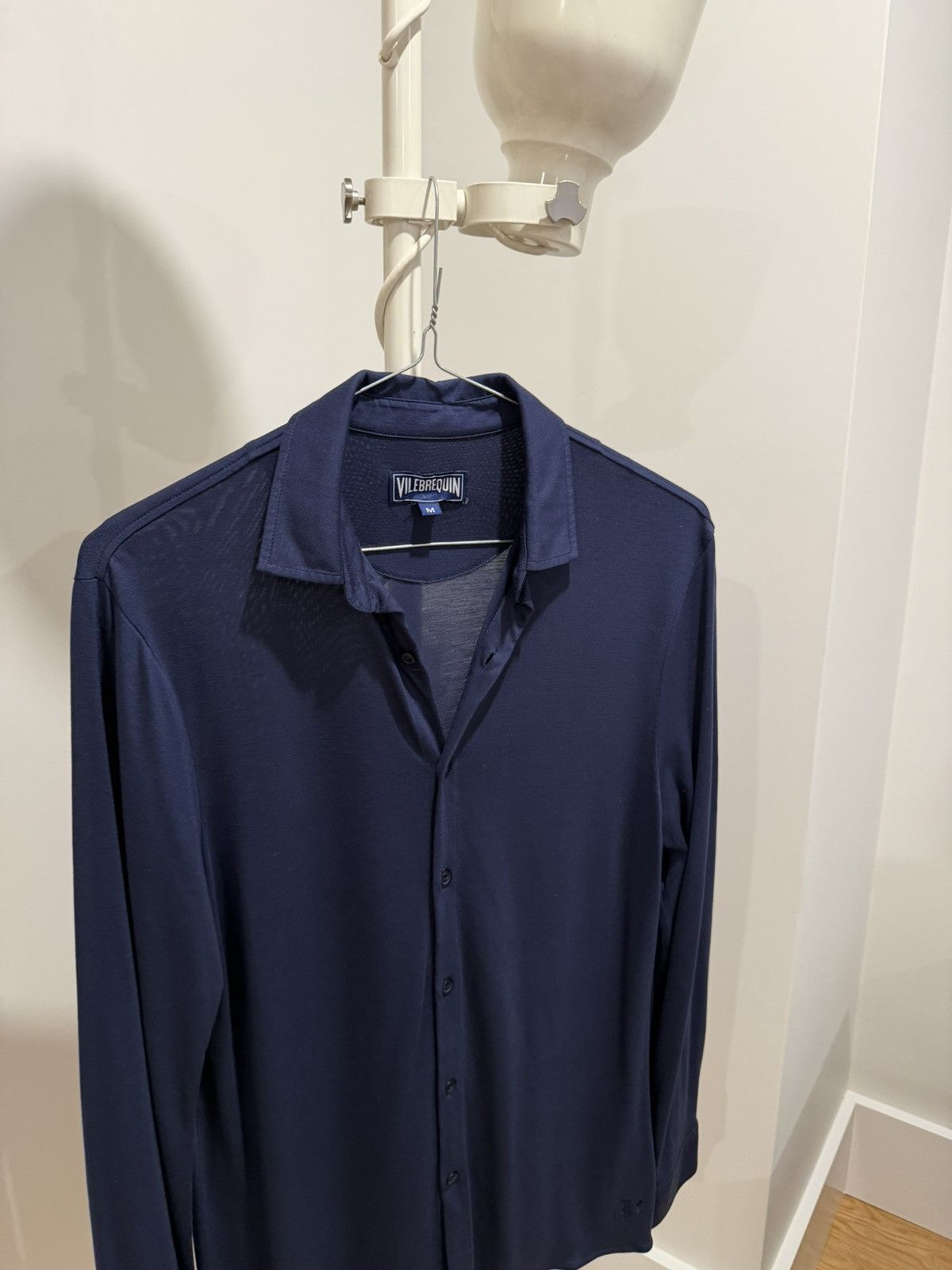 Vilebrequin Summer Stretch Navy Button-up Button-down Size US M / EU 48-50 / 2 - 4 Thumbnail