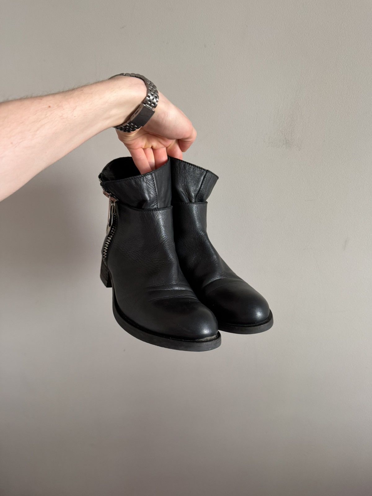 Vintage Vintage Italian Leather Zip Boots Size US 9 / IT 39 - 4 Thumbnail