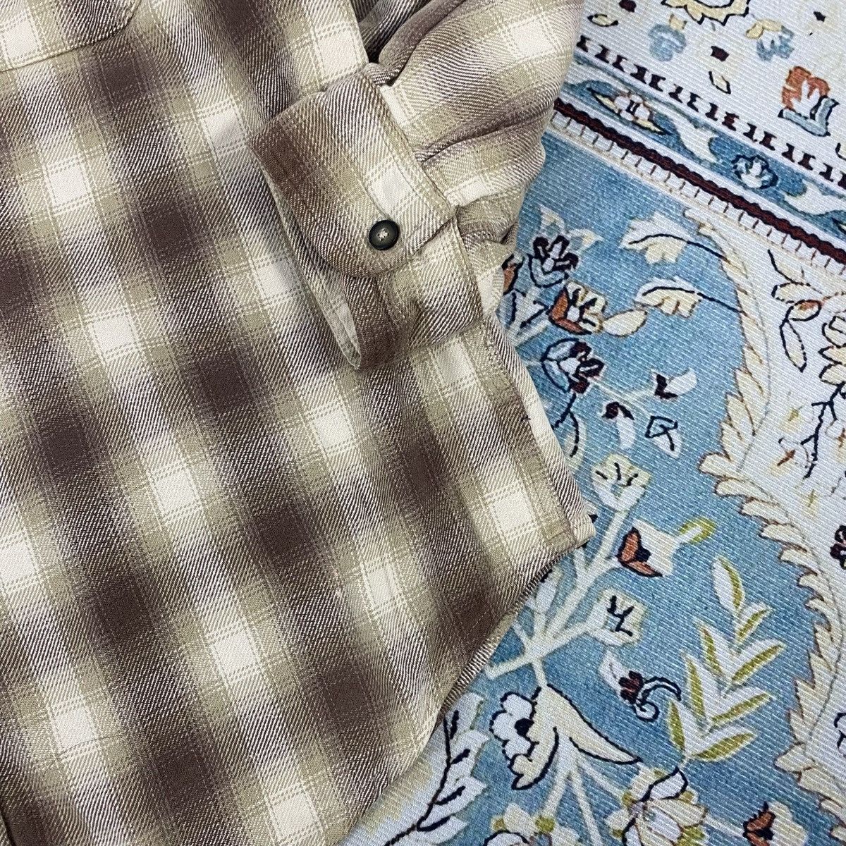 Route 66 2000s - Route 66 Usa Brown Veterano Flanel Shirt Size US L / EU 52-54 / 3 - 4 Thumbnail