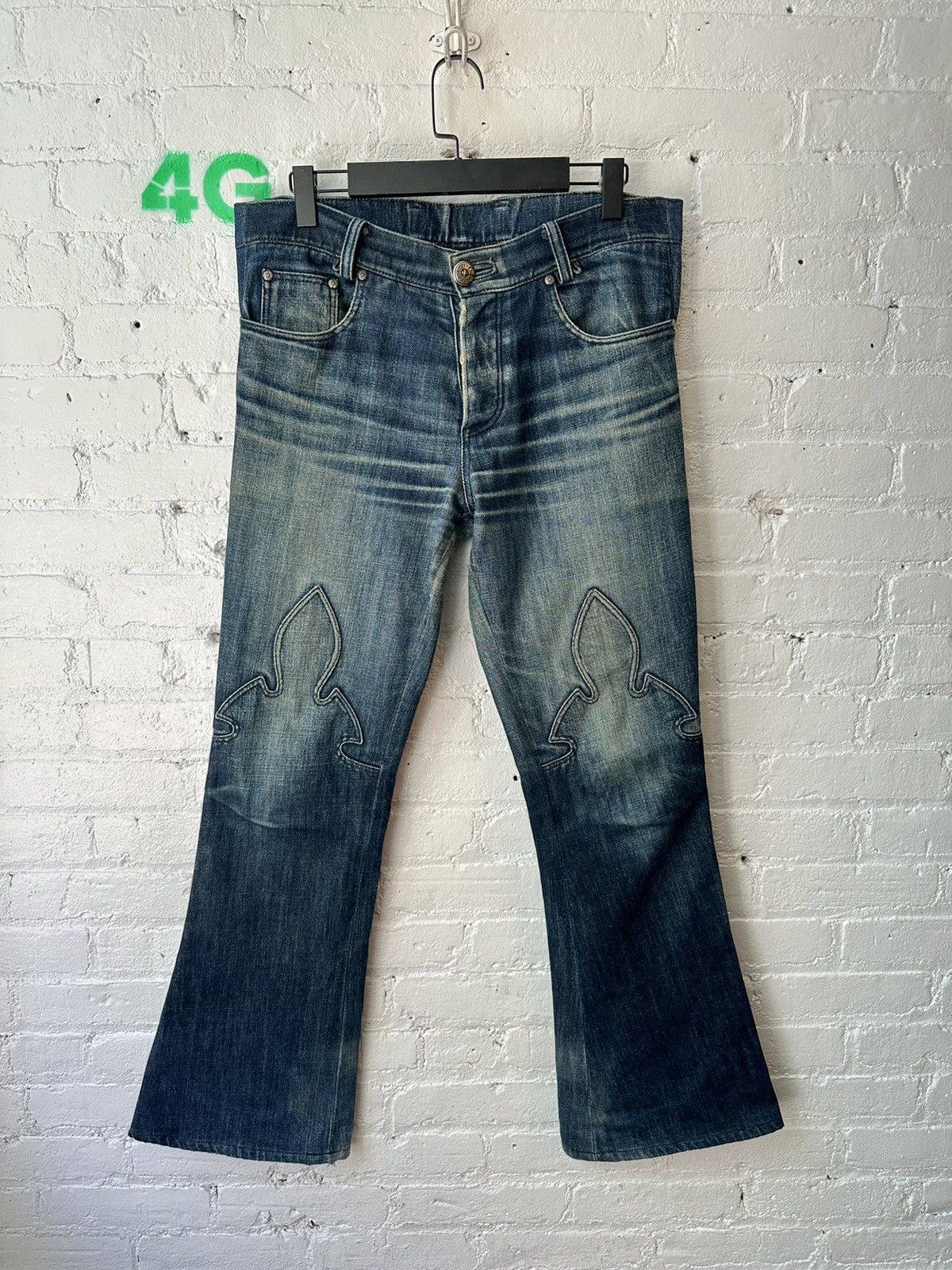 Chrome Hearts CHROME HEARTS VINTAGE THRASHED FLUR Size US 32 / EU 48 - 1 Thumbnail
