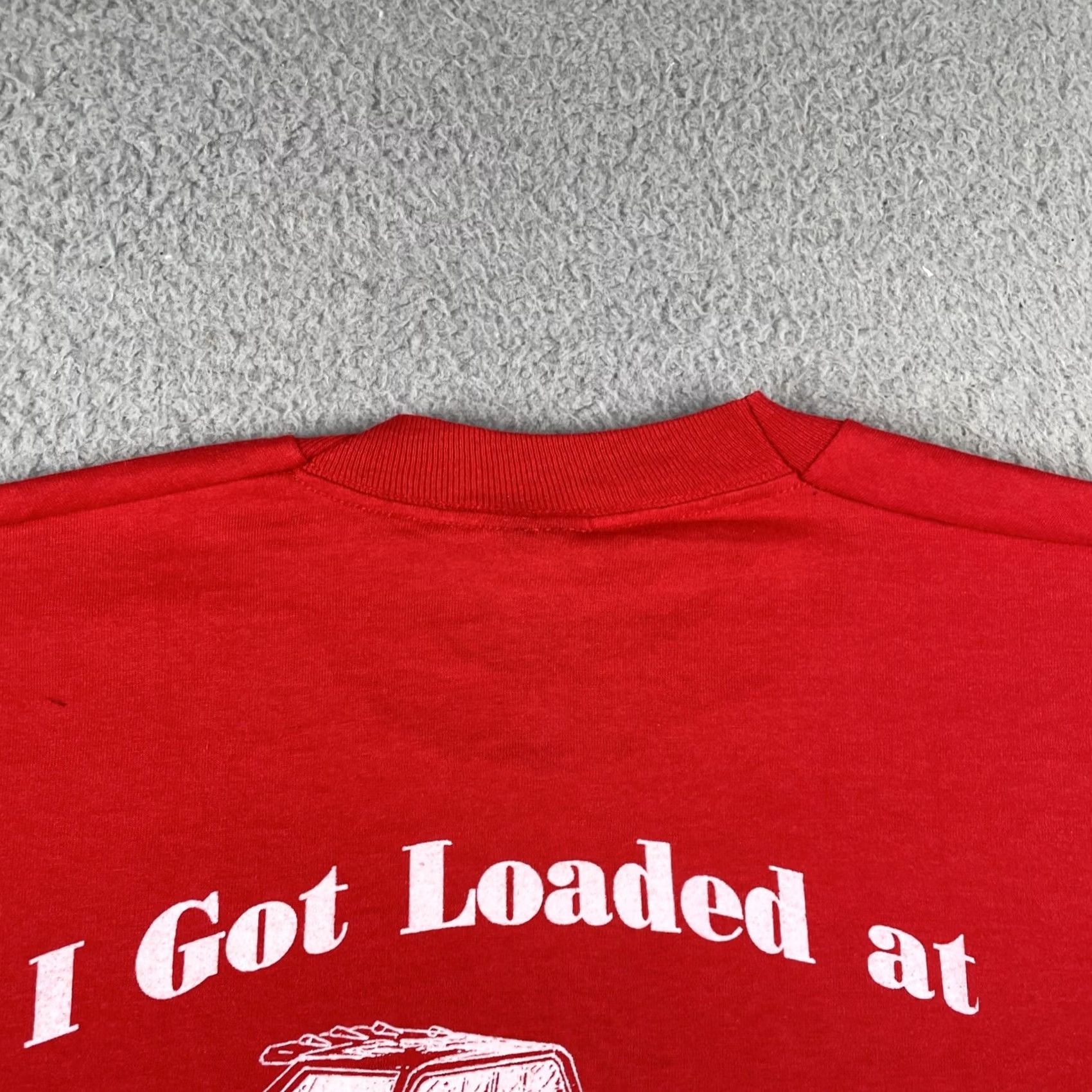 Vintage VINTAGE Screen Stars Best Shirt Mens L Red 80s 90s USA Trucker Vtg Blood Orange Cotton Blend Polyester Short Sleeve Crew Neck Size US L / EU 52-54 / 3 - 6 Thumbnail