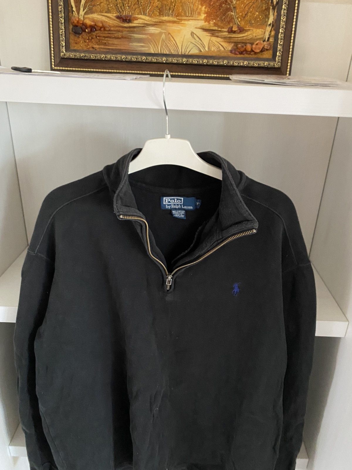 Polo Ralph Lauren Vintage Polo Ralph Lauren Zip Sweatshirt Chief Keef Black XL Size US XL / EU 56 / 4 - 2 Thumbnail