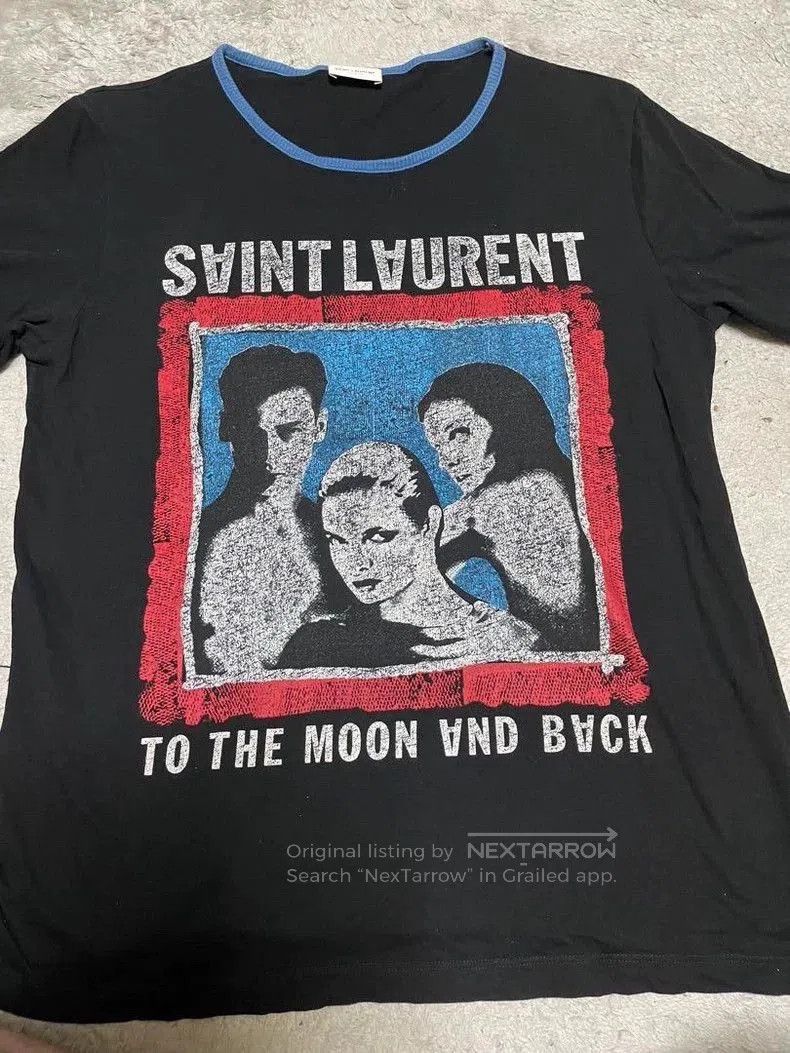 Yves Saint Laurent Saint Laurent Printed Short Sleeve T-Shirt. Size US M / EU 48-50 / 2 - 1 Thumbnail