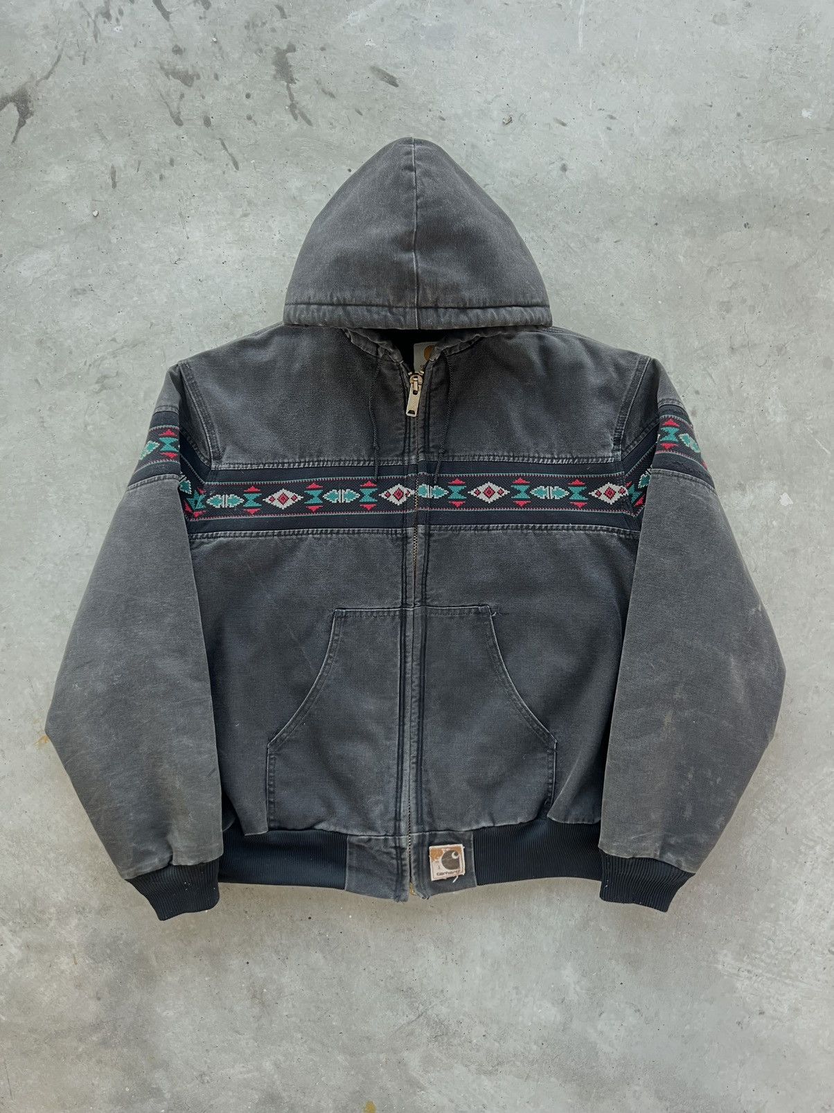 Carhartt × Vintage Vintage 90's Carhartt J79 BLK Southwest