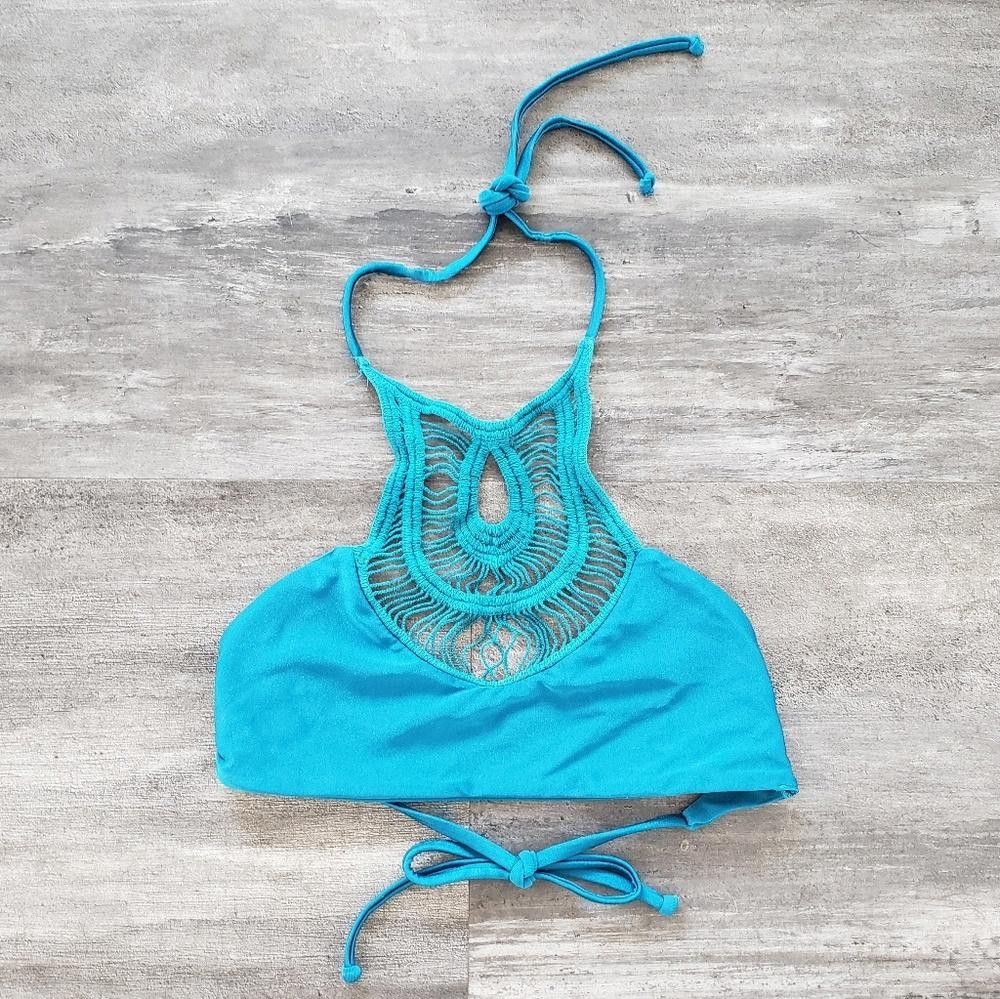 Bettanin & Venturi Teal Bettinis High Neck Reversible Bikini Size ONE SIZE - 3 Thumbnail