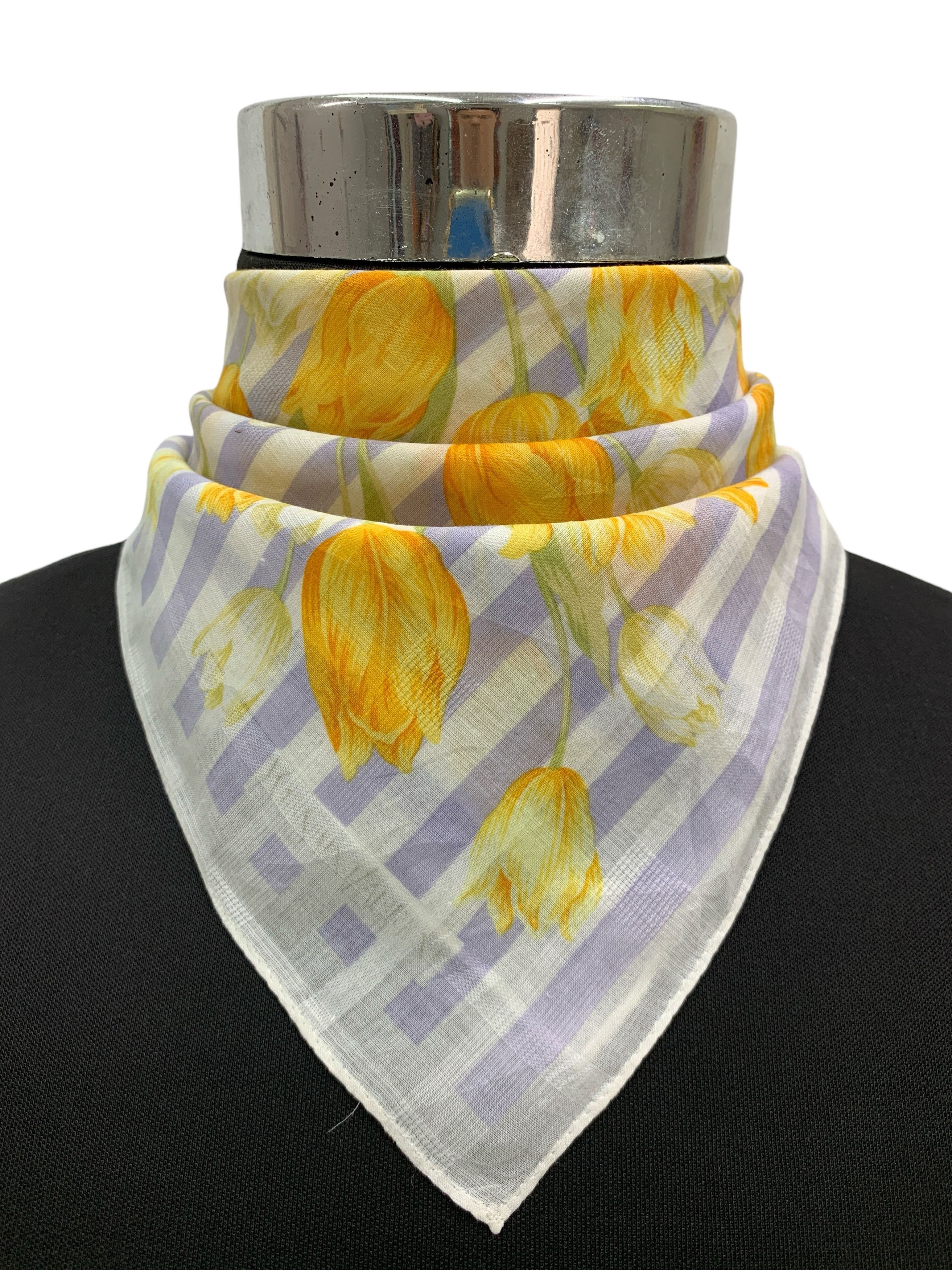 Vintage × Yves Saint Laurent Vintage Yves Saint Laurent Handkerchief/Neckerchief - HKA982 Size ONE SIZE - 1 Thumbnail