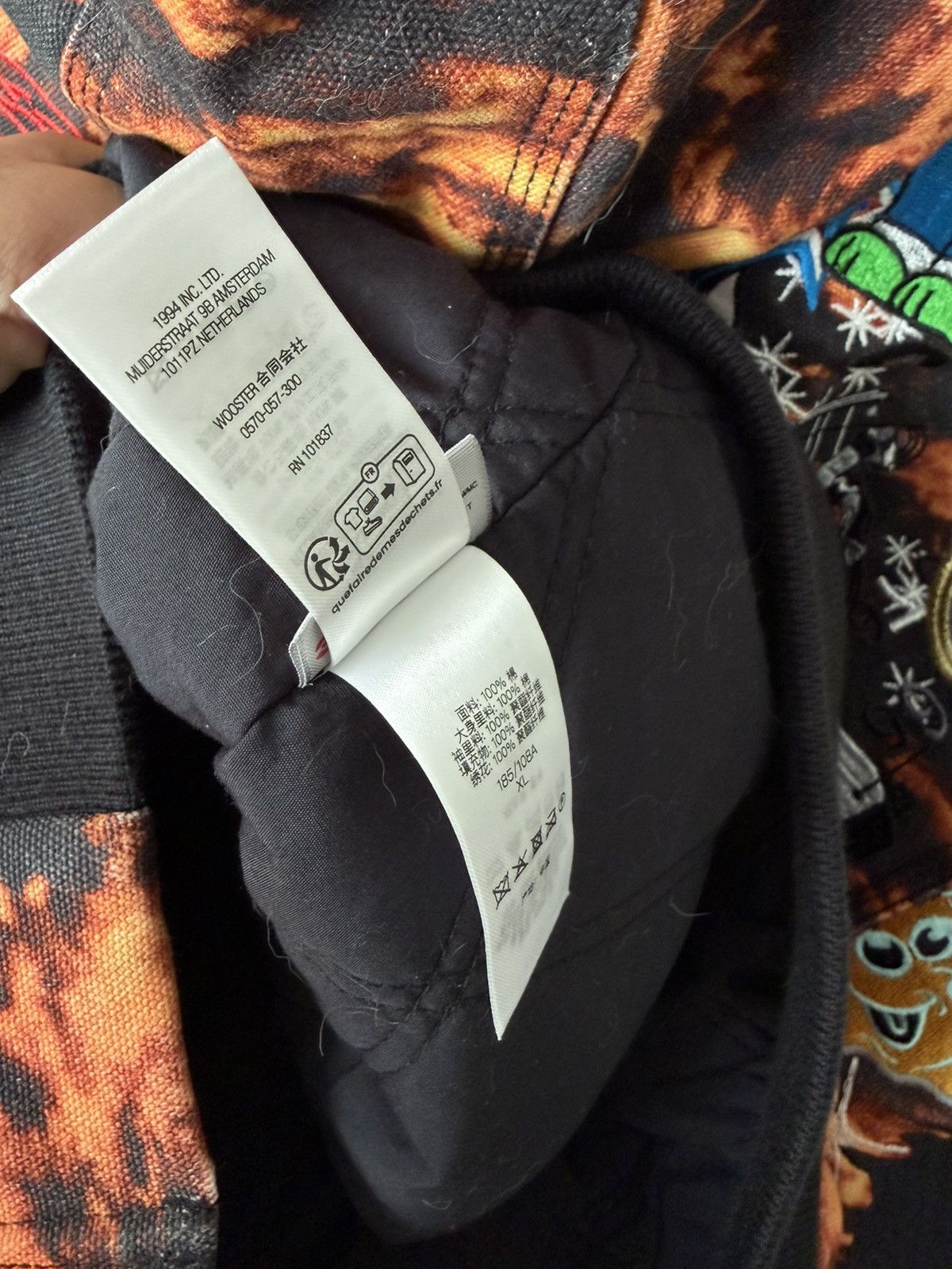 Supreme Supreme SS25 AOI Embroidered Hooded Work Jacket Flames Sz XL Size US XL / EU 56 / 4 - 11 Thumbnail