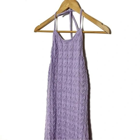Alice + Olivia Alice + Olivia | Lavender Crochet Jone Dress Size L / US 10 / IT 46 - 6 Thumbnail