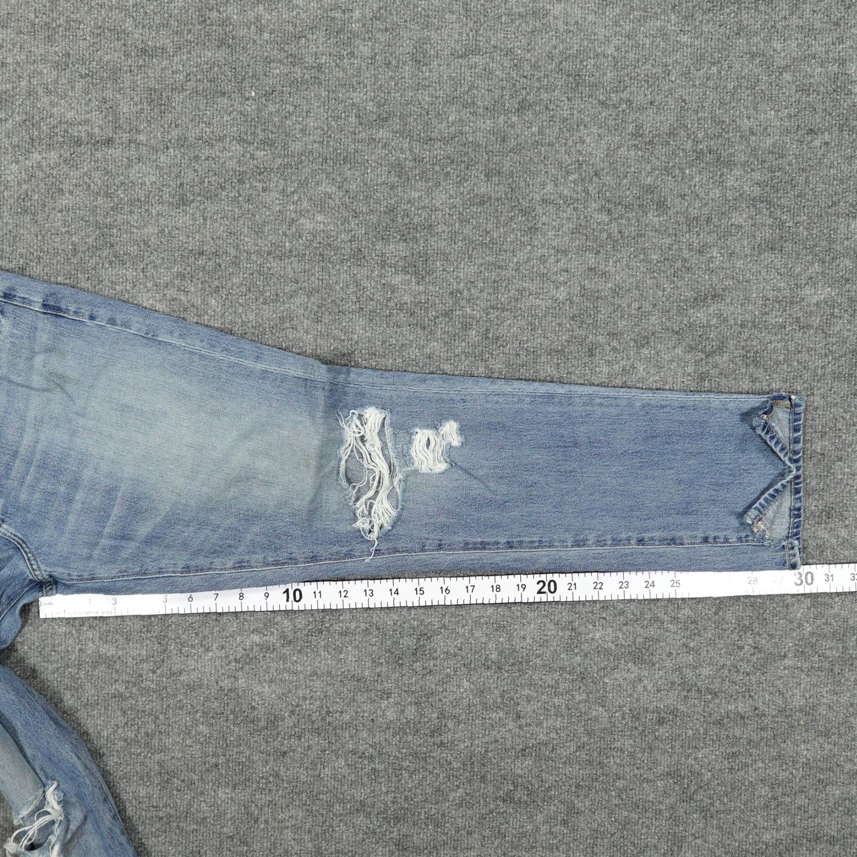Lucky Brand Lucky Brand Sienna Boyfriend Jeans Womens 8 Blue Wash Distressed Denim Jeans Size 30" / US 8 / IT 44 - 5 Thumbnail