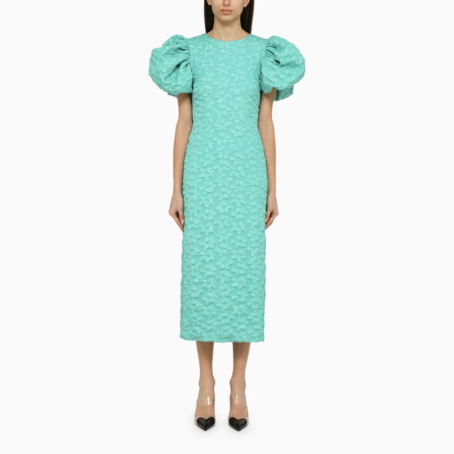 image of Rotate Birger Christensen O1D2Blof0124 Midi Dress In Light Blue, Women's (Size Small)