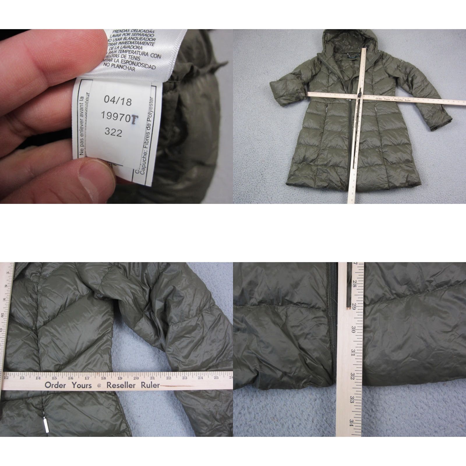 Ralph Lauren Ralph Lauren Jacket Womens Medium Green Puffer Feather Down Hooded Long LRL Jacket Womens Medium Green Puffer Down Hooded Long Logo Size M / US 6-8 / IT 42-44 - 8 Thumbnail