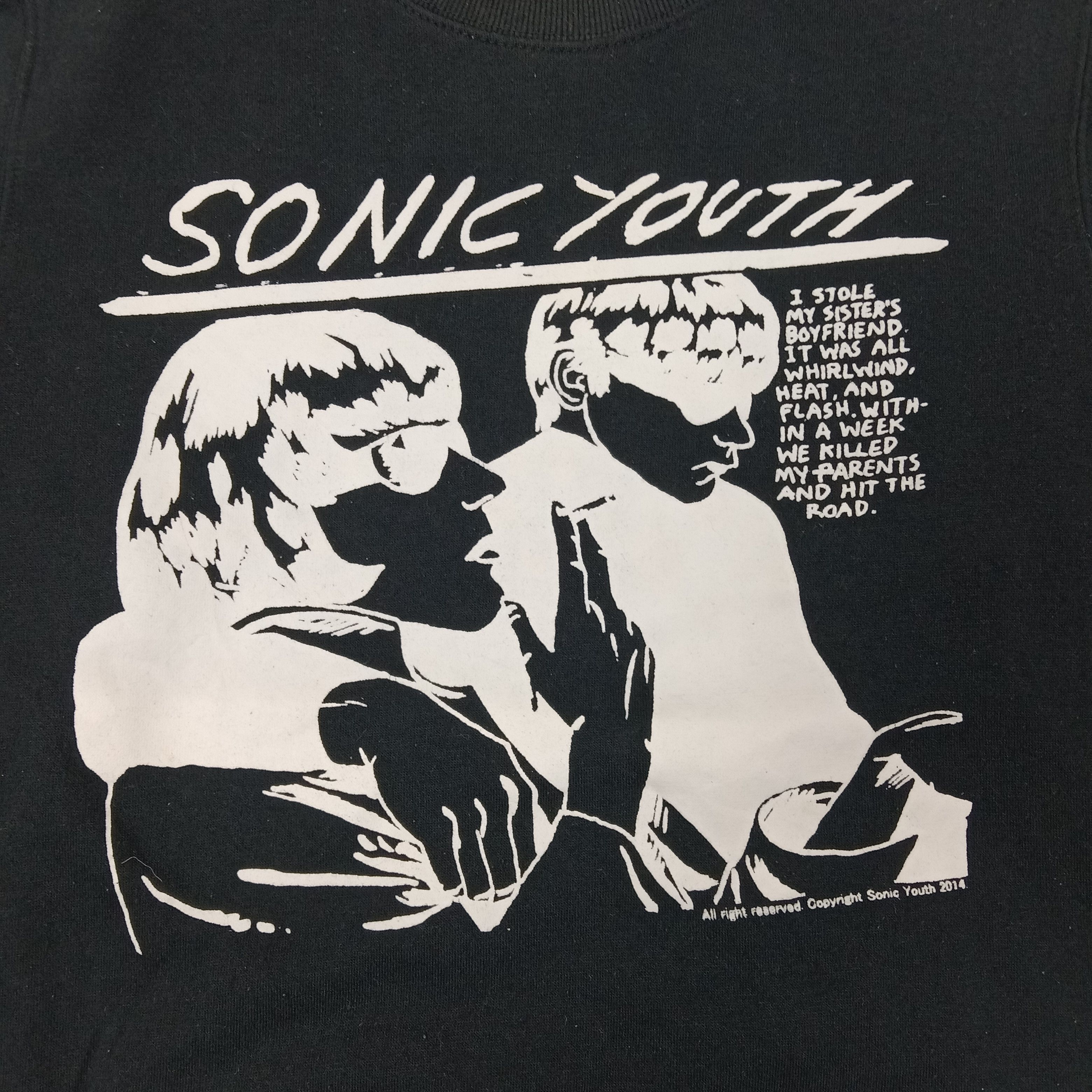 Band Tees Sonic Youth Rock Band Sweatshirt C257N11 Size US XS / EU 42 / 0 - 2 Thumbnail