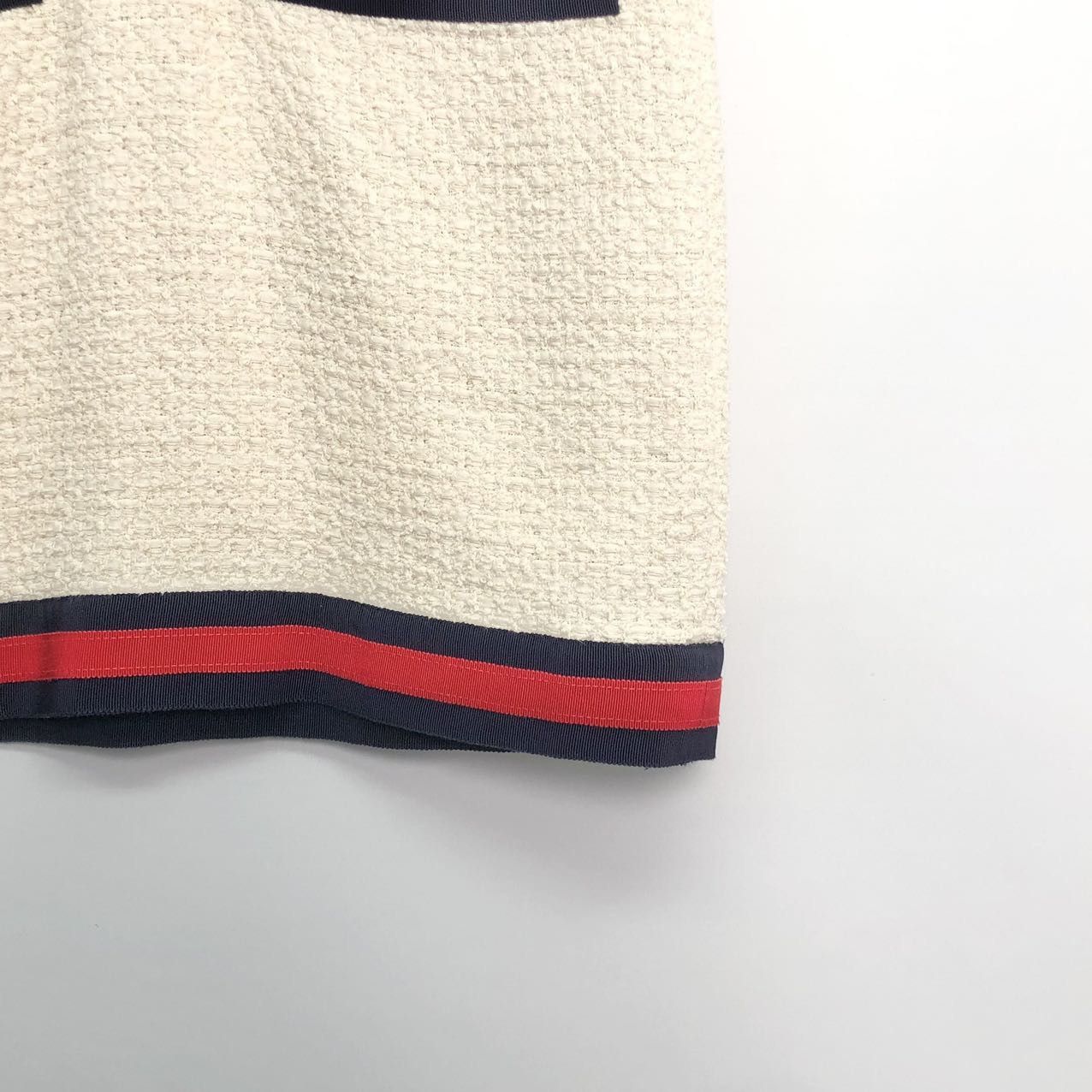 Gucci Gucci Striped V-neck Pullover Five-point Sleeve Dress K26WX Size M / US 6-8 / IT 42-44 - 4 Thumbnail