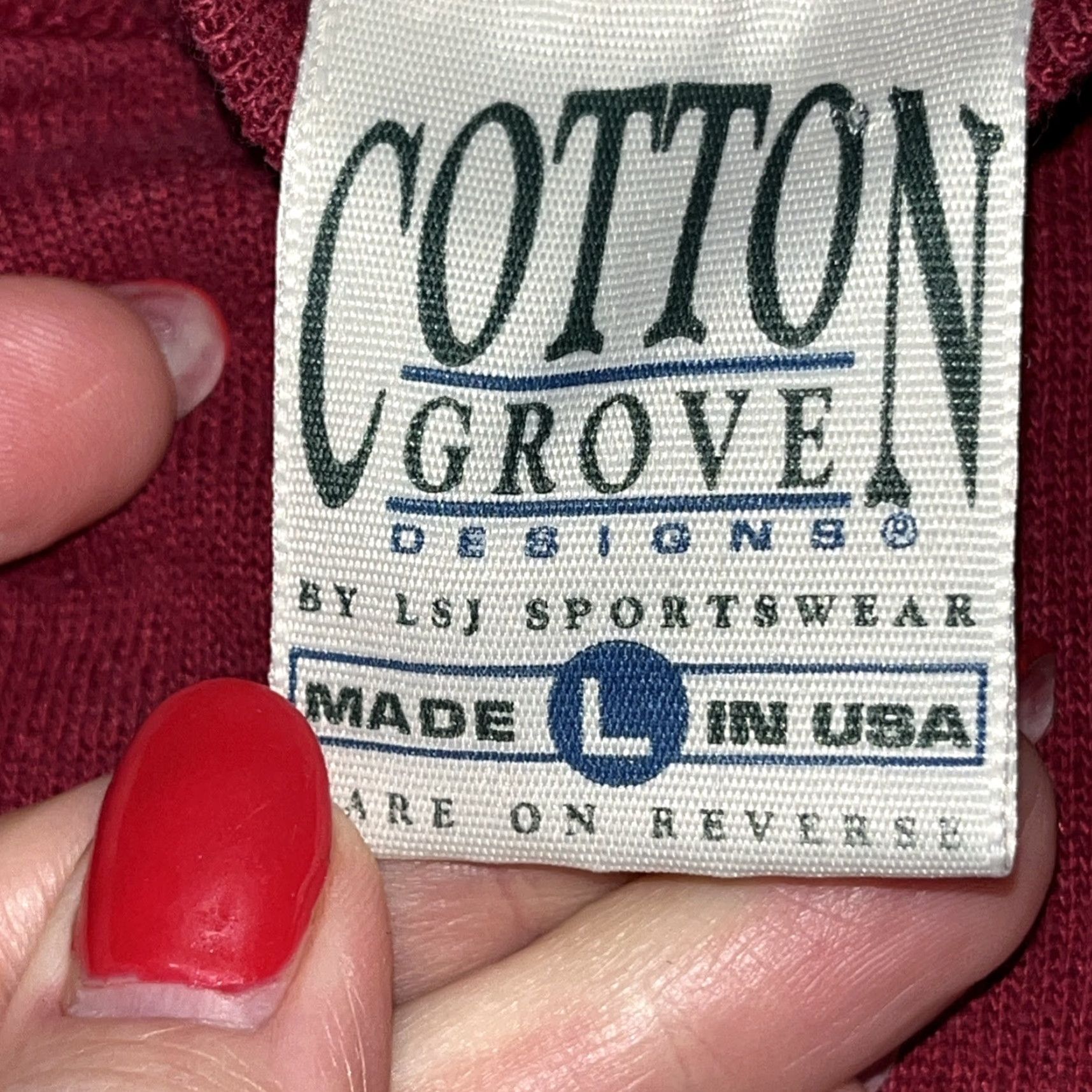 Asket Cotton Grove Sweatshirt L Red 90s Cocker Spaniel Grandma Dog Puppies In A Basket Round Crewneck Womens Large Size L / US 10 / IT 46 - 2 Thumbnail