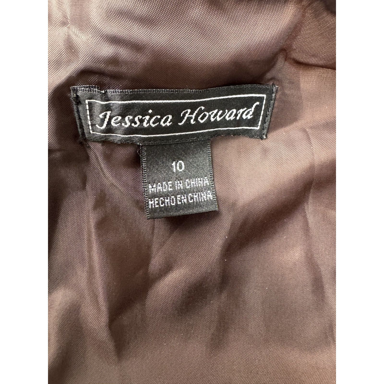Other Jessica Howard Retro Y2K Twee Polka Dot Dress Brown 10 Size L / US 10 / IT 46 - 3 Thumbnail