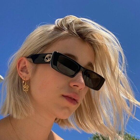Gucci 🕶️ New Gucci GG0516S 001 Sunglasses - Black Frame, Grey Size ONE SIZE - 6 Thumbnail
