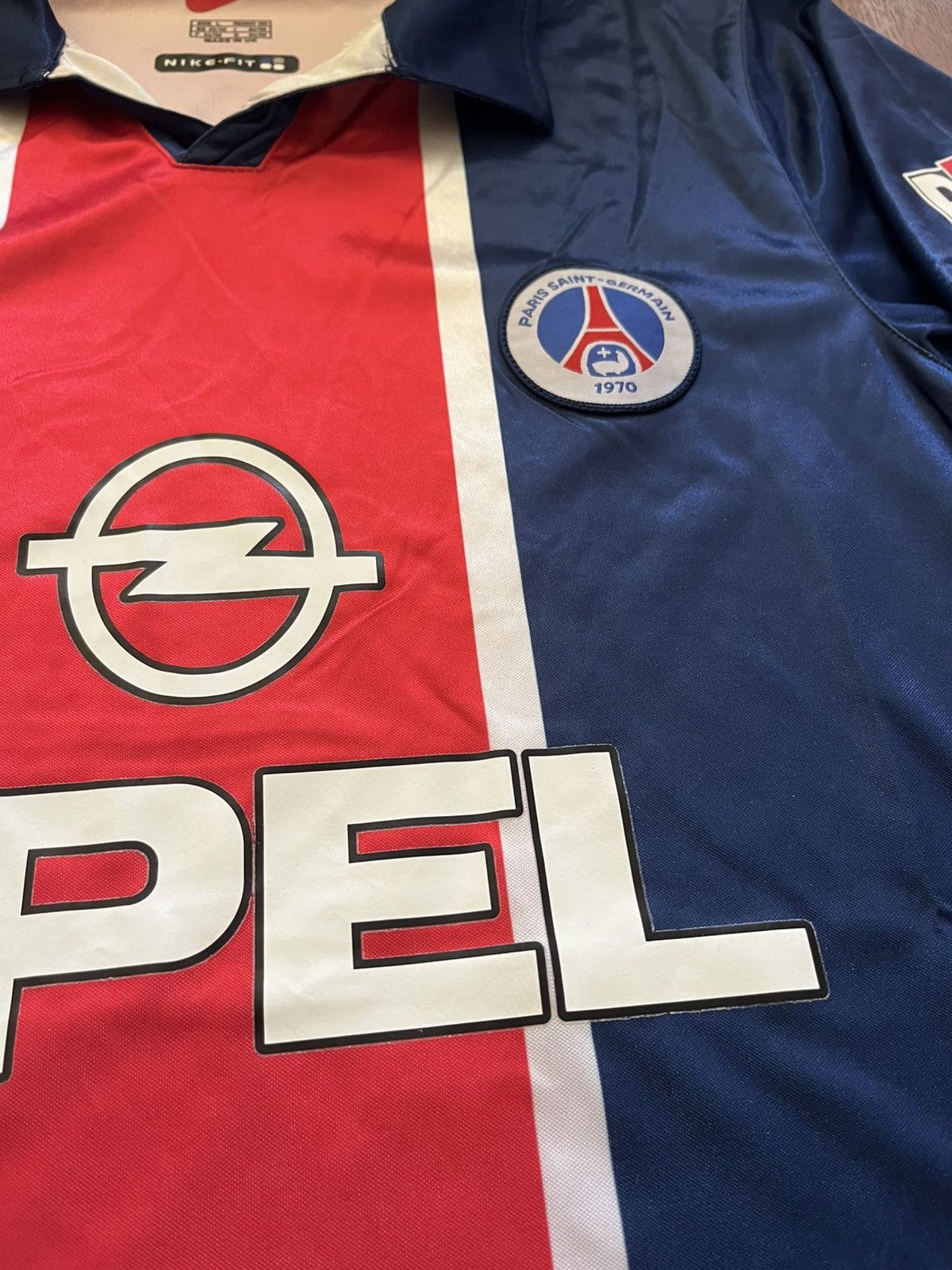 Nike × Vintage Football soccer Psg Opel Nike L Size US L / EU 52-54 / 3 - 4 Thumbnail