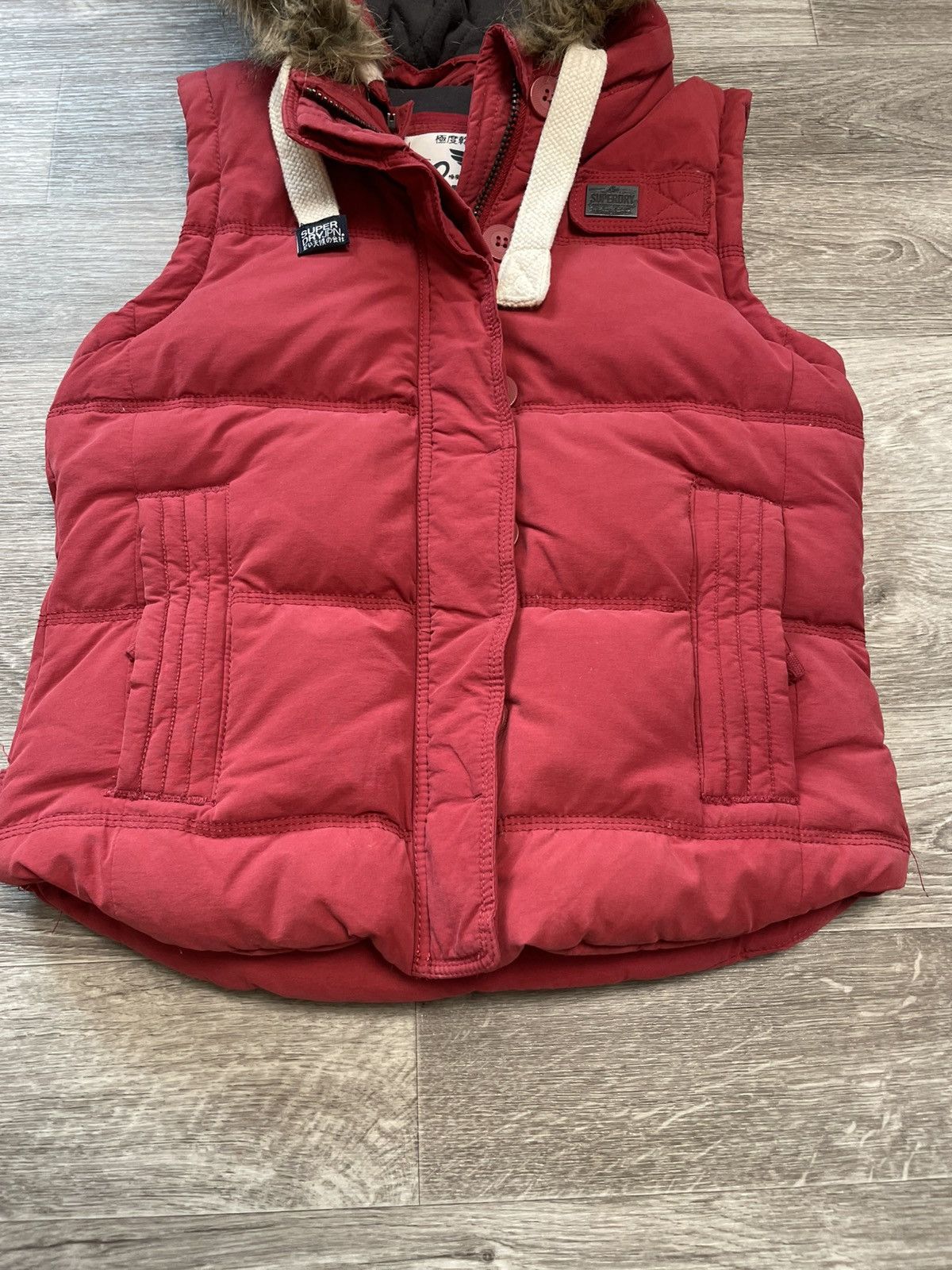 Superdry Superdry Abercrombie Fitch Type Fur Vest Japanese Y2K Size L / US 10 / IT 46 - 3 Thumbnail