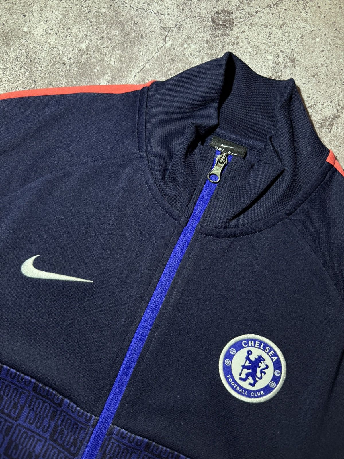 Nike Chelsea FC Football Zip Sweatshirt Jacket Nike Men's Size M Size US M / EU 48-50 / 2 - 3 Thumbnail