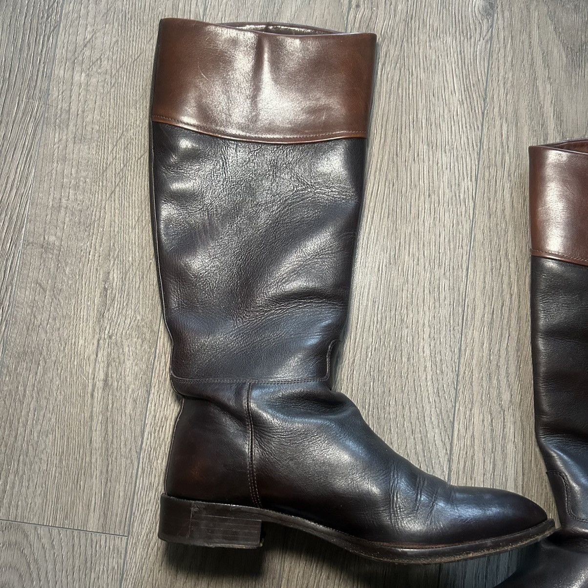 Hugo Boss Hugo Boss Dark and Light Brown Riding Boots EU 38.5 / US 8.5 Size US 8.5 / IT 38.5 - 10 Thumbnail