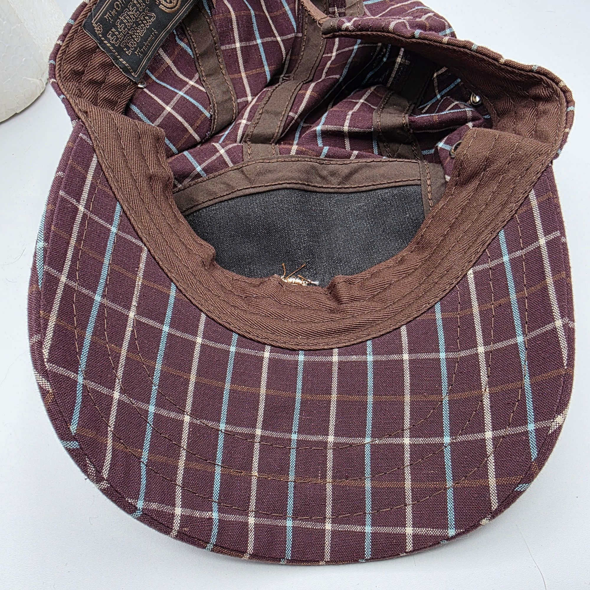 Element Element Crowns Plaid Adjustable Unisex Hat Brown Check Patte Size ONE SIZE - 8 Thumbnail