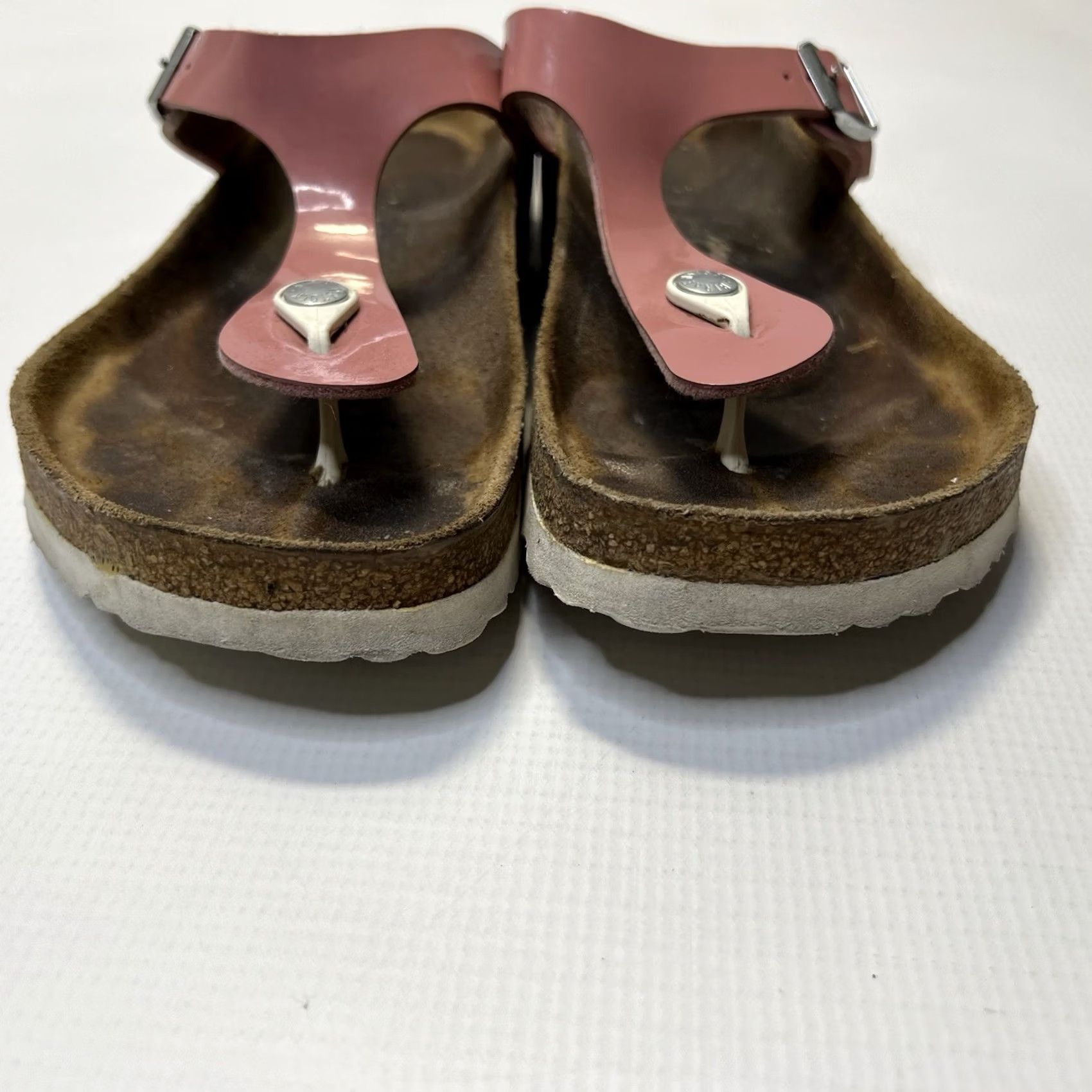 Birkenstock Birkenstock Gizeh Sandals Pink Vegan Brushed Floral Birko-Flor Slip On 40 US 9-9.5 Womens Casual Summer Travel Size US 9 / IT 39 - 6 Thumbnail