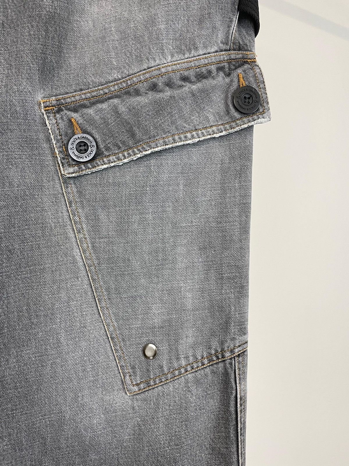 Dolce & Gabbana 2000s heavy weight multi pockets cargo bondage pants archive Size US 35 - 3 Thumbnail