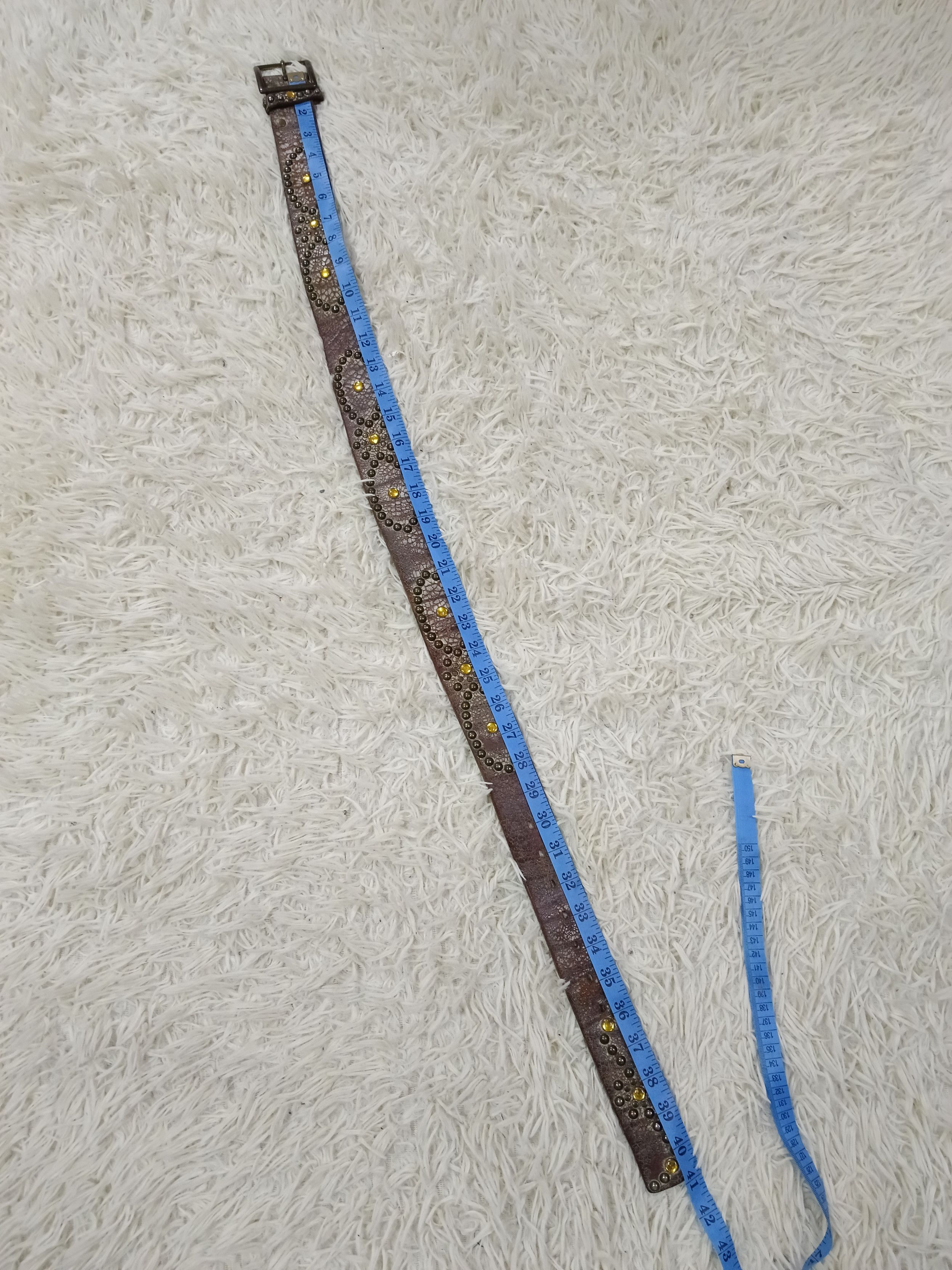 Leather SICK LEATHER STUDDED UNBRANDED BELT Size ONE SIZE - 7 Thumbnail