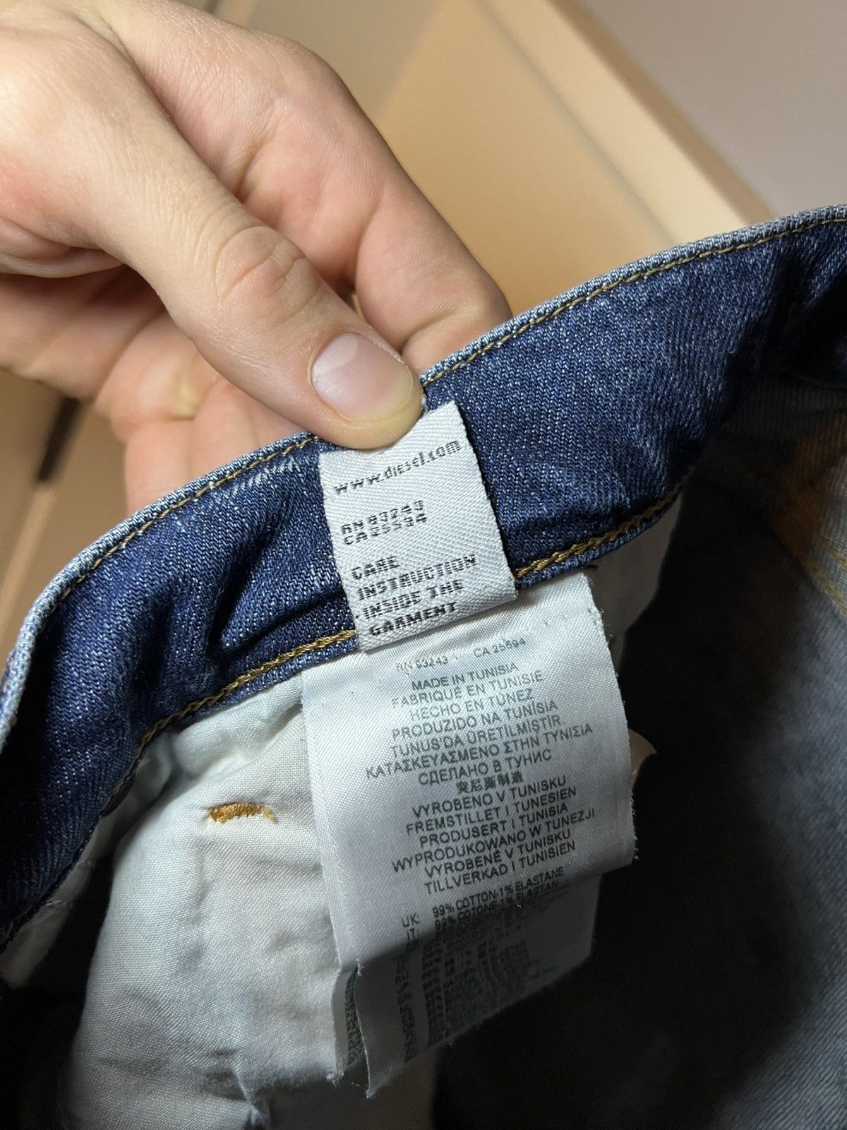 Diesel Vintage Diesel D-STRUKT D-stressed in Italy slim jeans Size US 34 / EU 50 - 9 Thumbnail