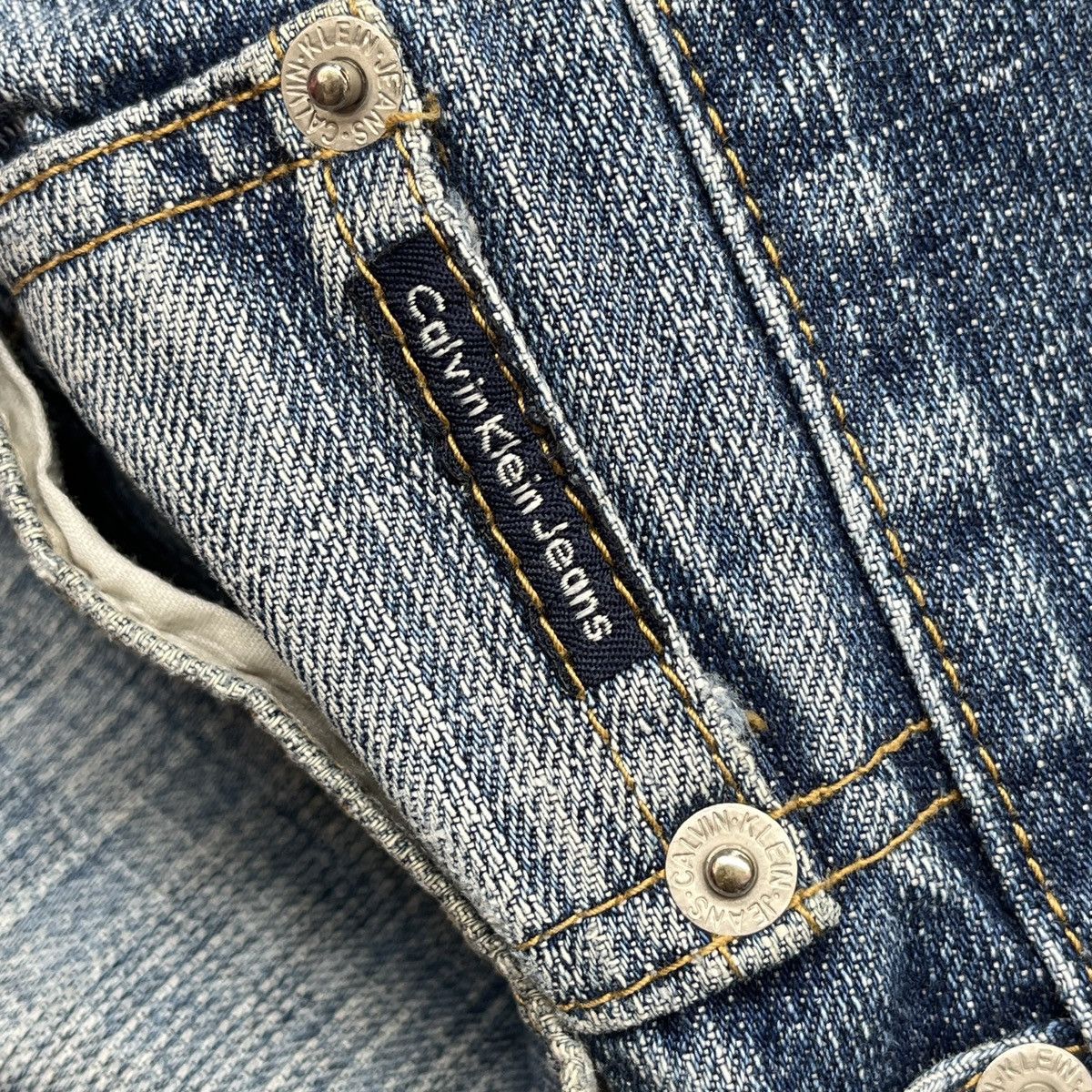 Calvin Klein VINTAGE Y2K CALVIN KLEIN DISTRESSED DENIM FADED JEANS Size US 38 / EU 54 - 14 Thumbnail