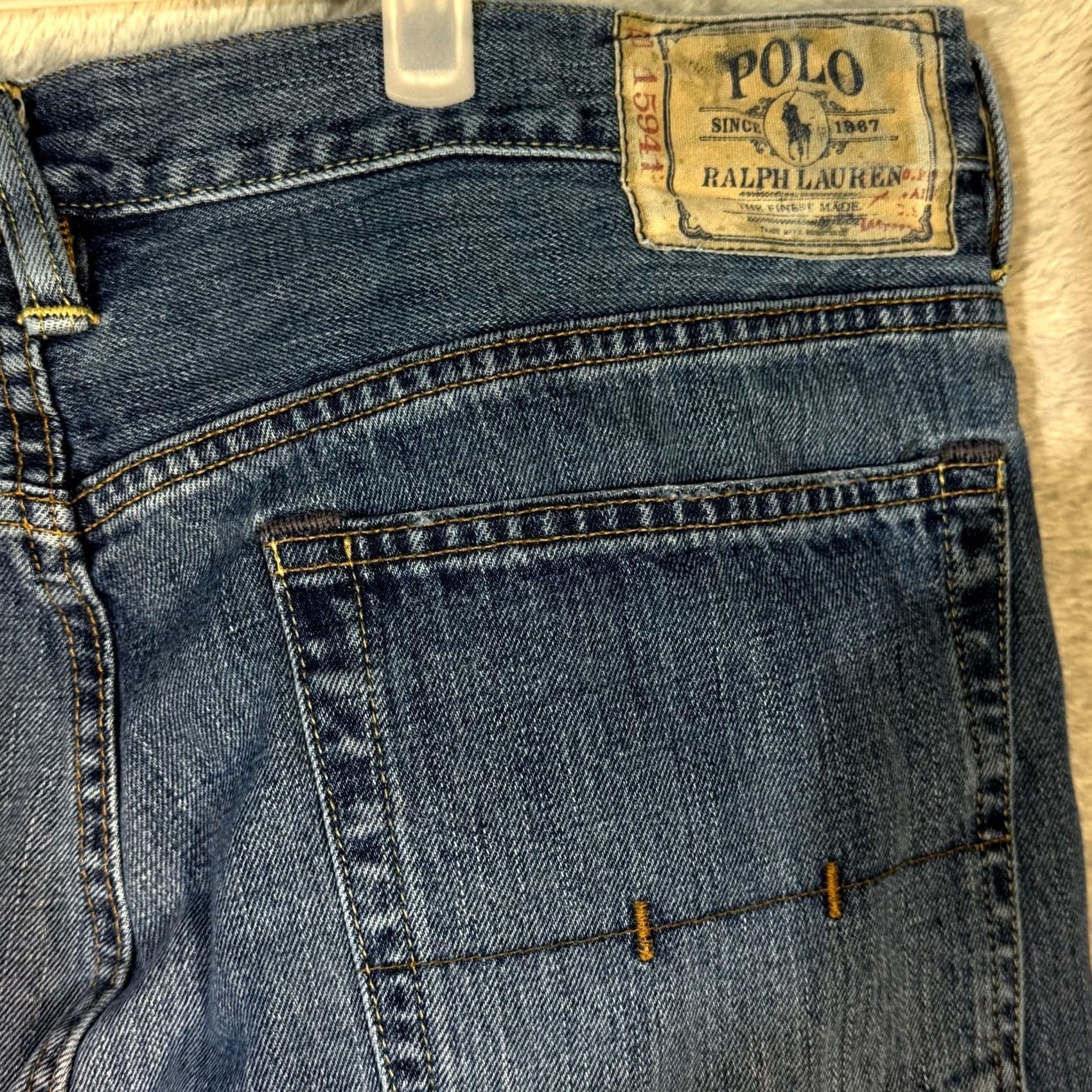 Polo Ralph Lauren Polo Ralph Lauren Jeans Men’s 36 x 30 Blue Denim Vintage Straight Leg Classic Fit Men’s Jeans Size US M / EU 48-50 / 2 - 7 Thumbnail