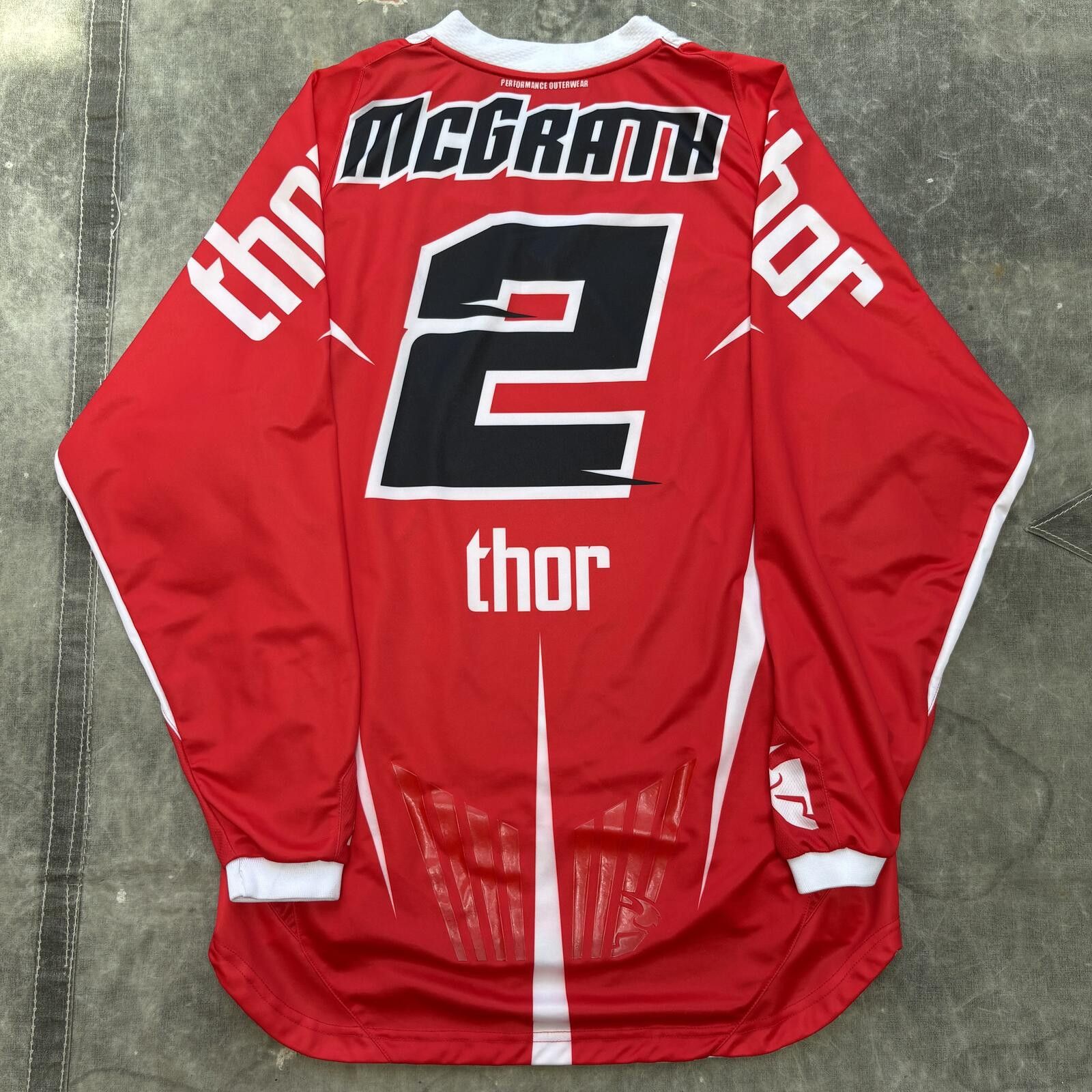 Vintage Vintage Y2K Rare Jeremy McGrath Thor Motocross Sports Jersey Size US M / EU 48-50 / 2 - 1 Thumbnail