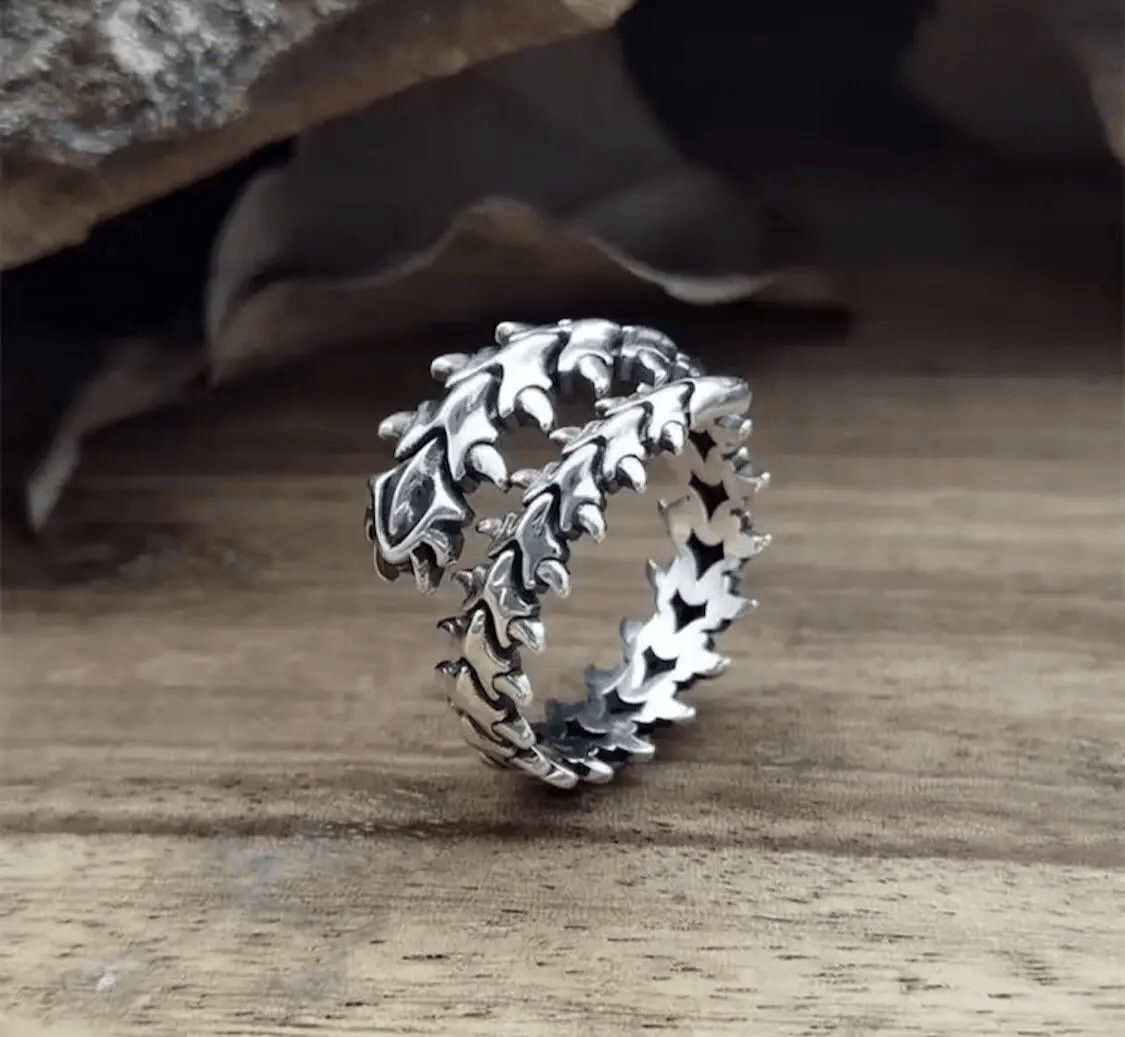 Jewelry Spine Bones Skeleton Ring Size ONE SIZE - 1 Thumbnail
