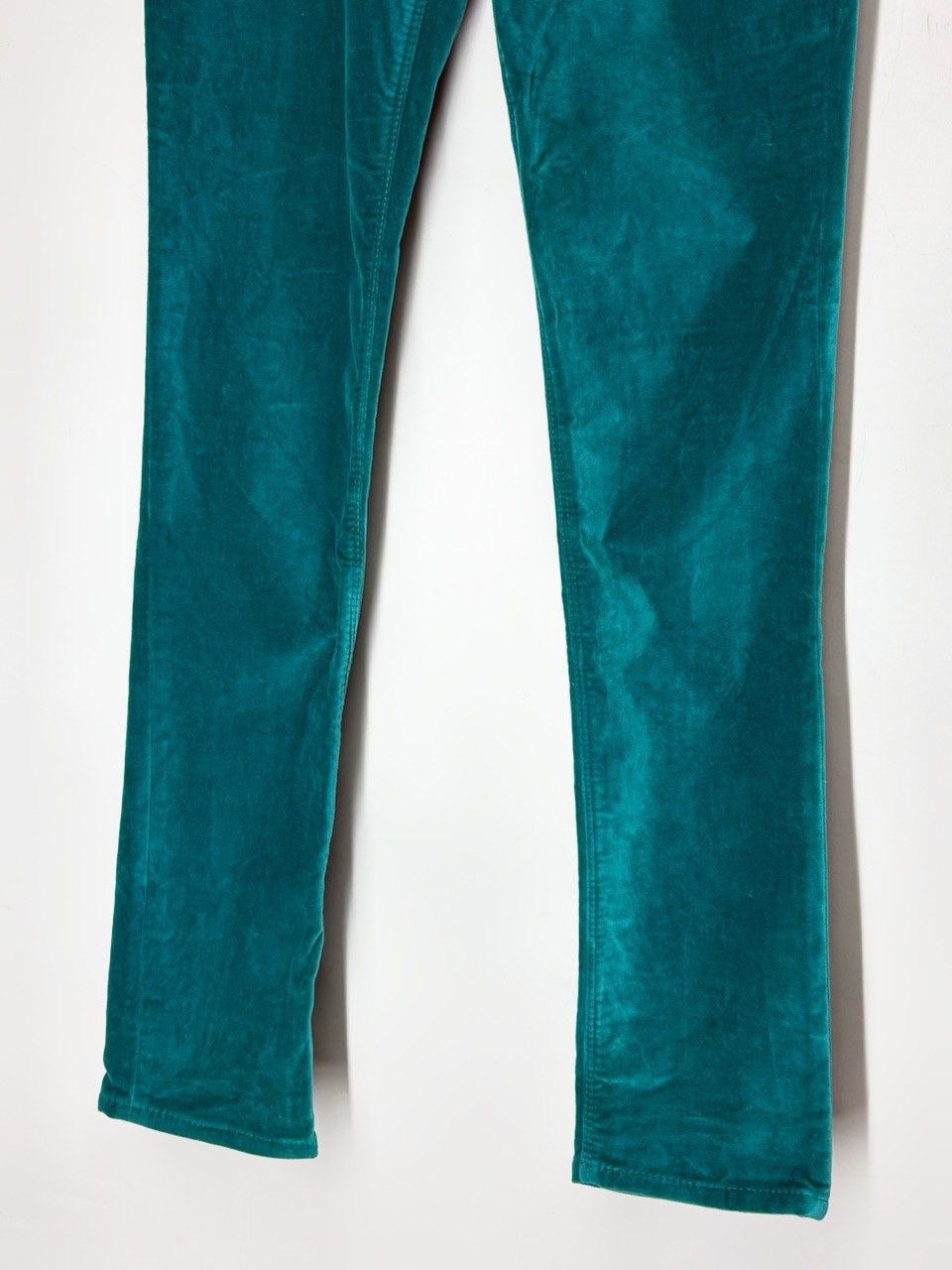 Love Moschino Love Moschino Green Velour Pants Size 26" / US 2 / IT 38 - 4 Thumbnail
