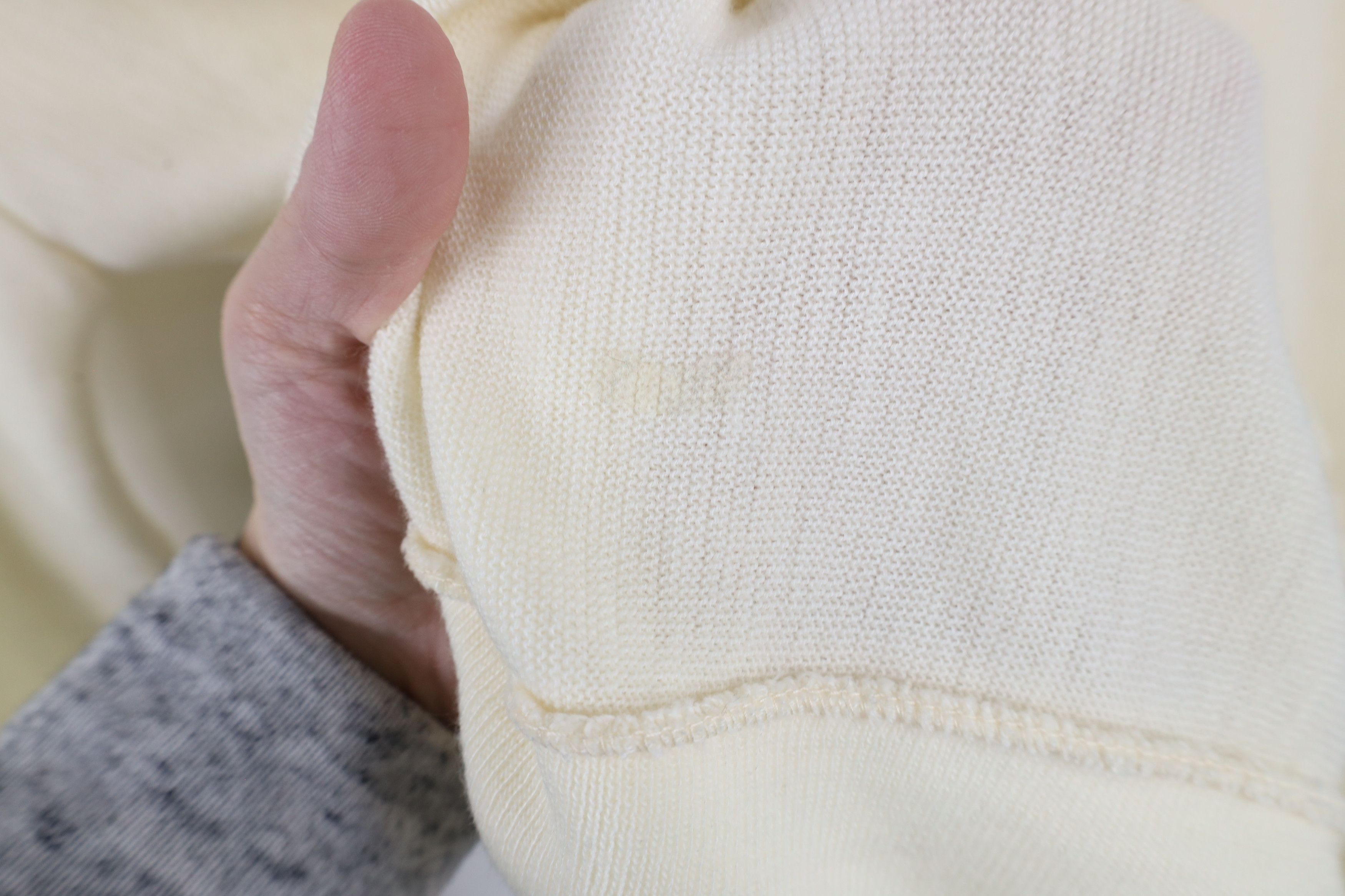 Vintage Vintage 70s Streetwear Knit Cardigan Sweater Cream USA Size US L / EU 52-54 / 3 - 7 Thumbnail