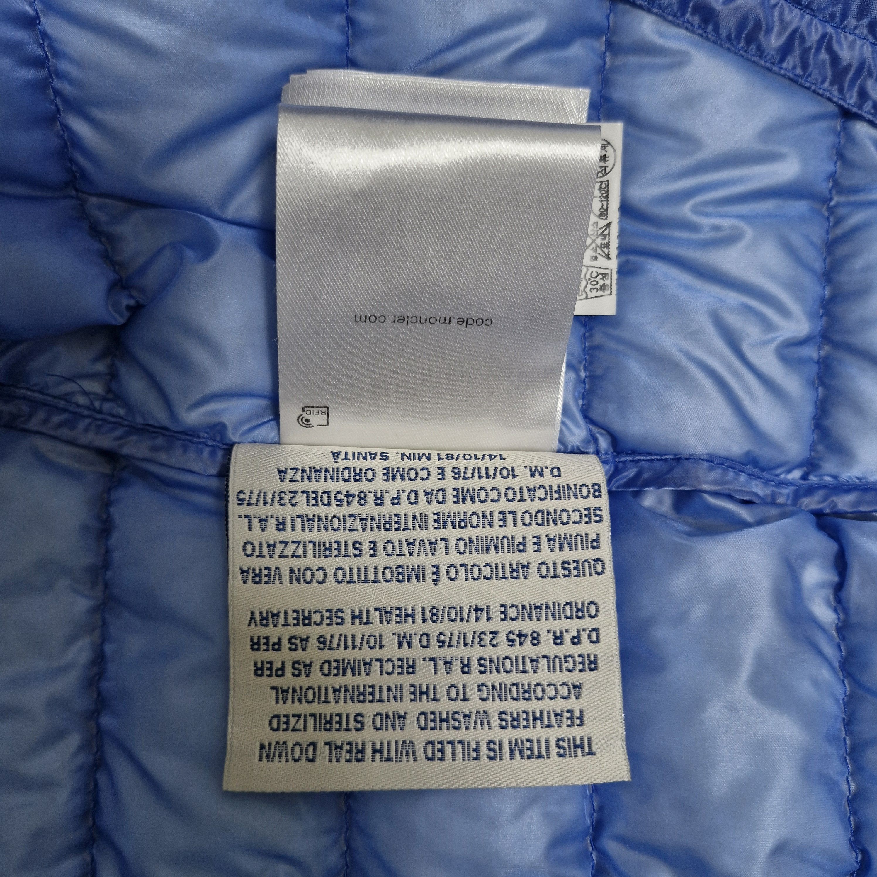 Moncler MONCLER Vidal Blue Goose Down Puffer Jacket Size US M / EU 48-50 / 2 - 14 Thumbnail