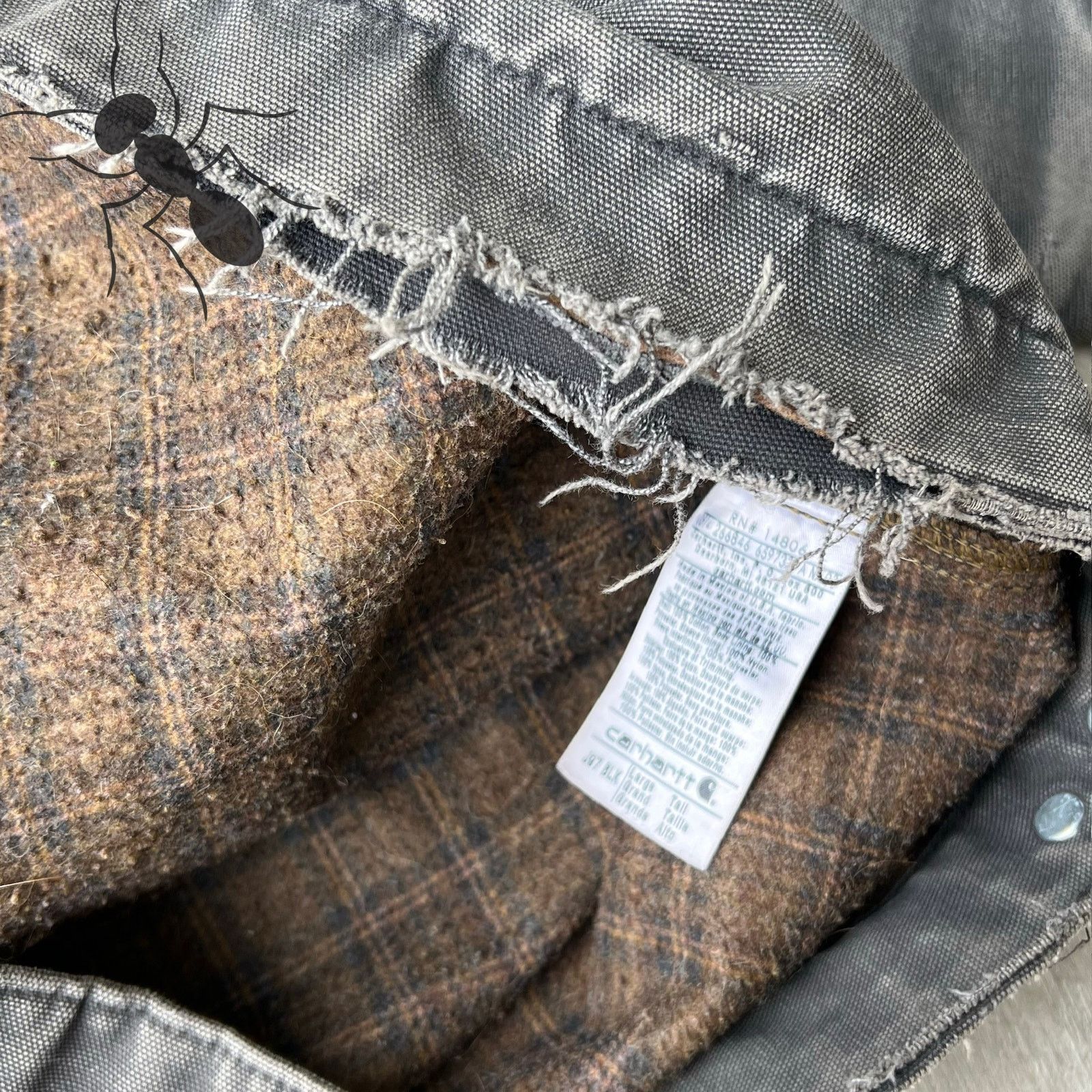 Carhartt × Vintage Carhartt J97 BLK faded black detroit work wear jacket Size US L / EU 52-54 / 3 - 7 Thumbnail